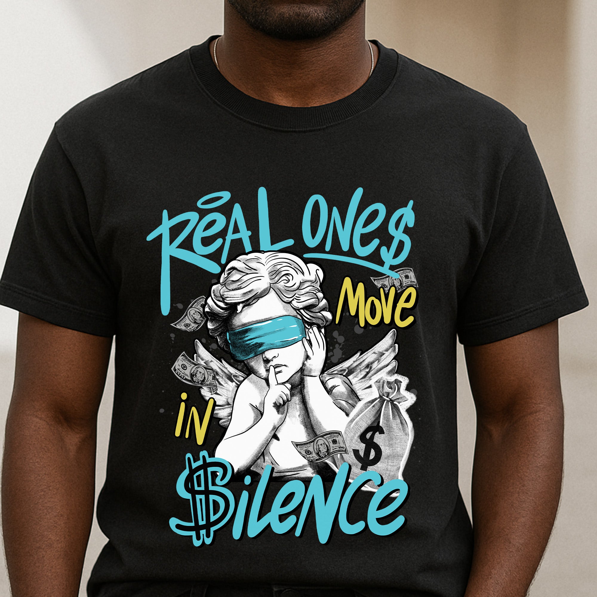 11s Gamma Blue Real One Move In Silence Premium T-shirt