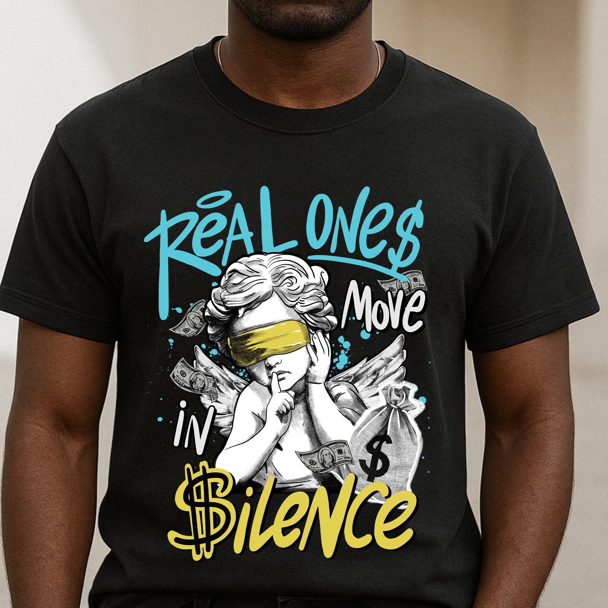 11s Gamma Blue Real One Move In Silence Premium T-shirt