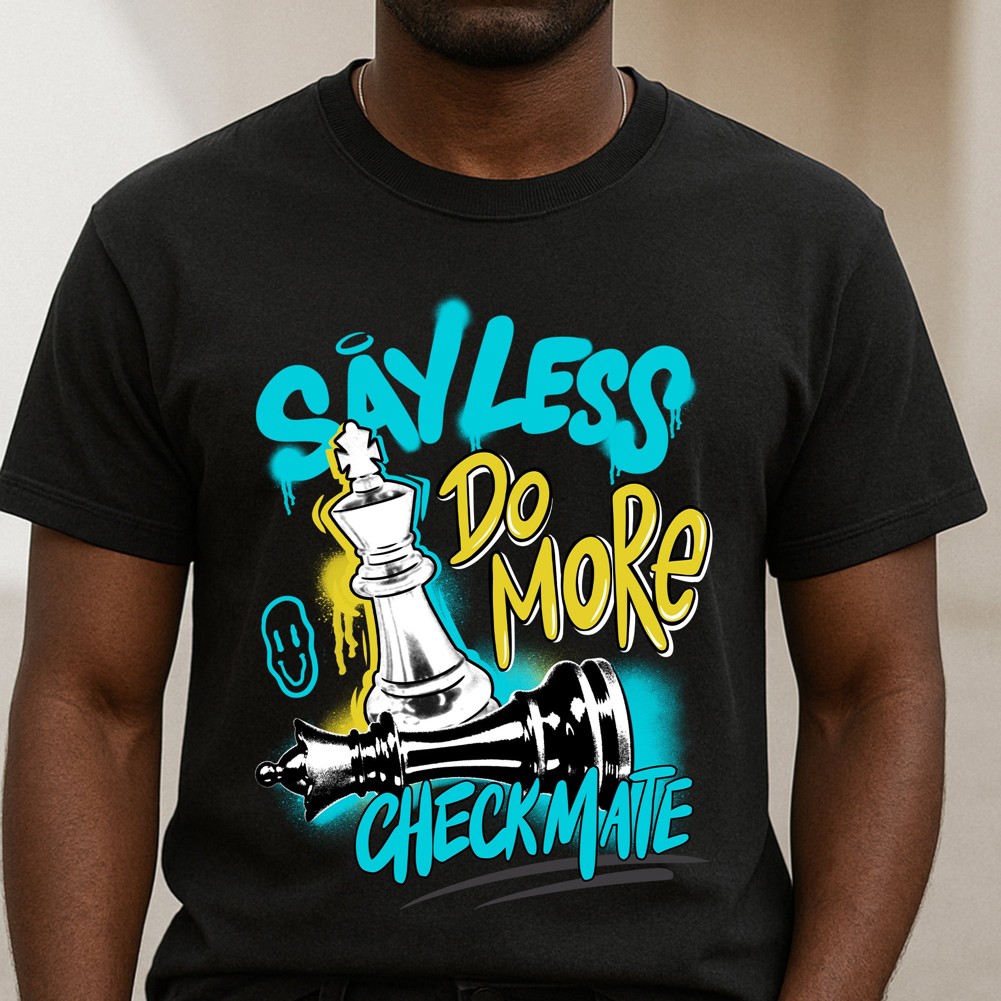 11s Gamma Blue Say Less Checkmate Premium T-shirt