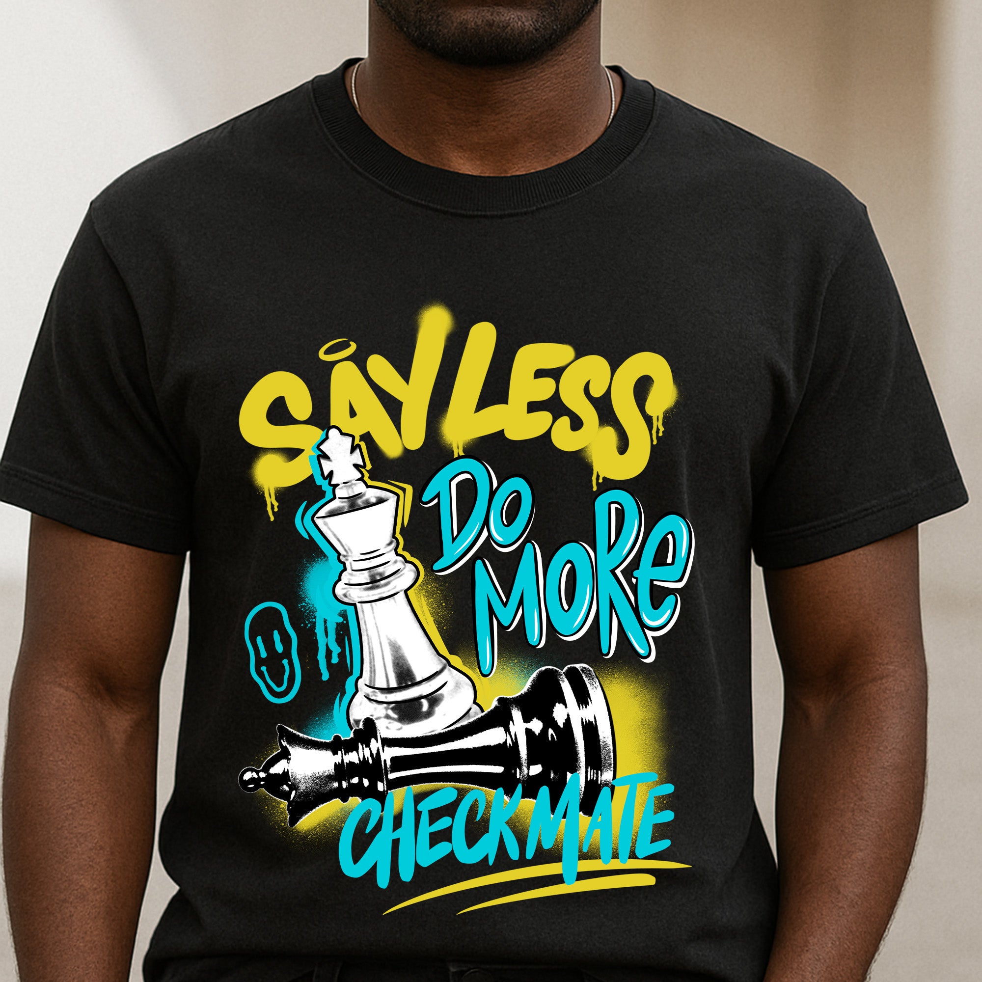 11s Gamma Blue Say Less Checkmate Premium T-shirt