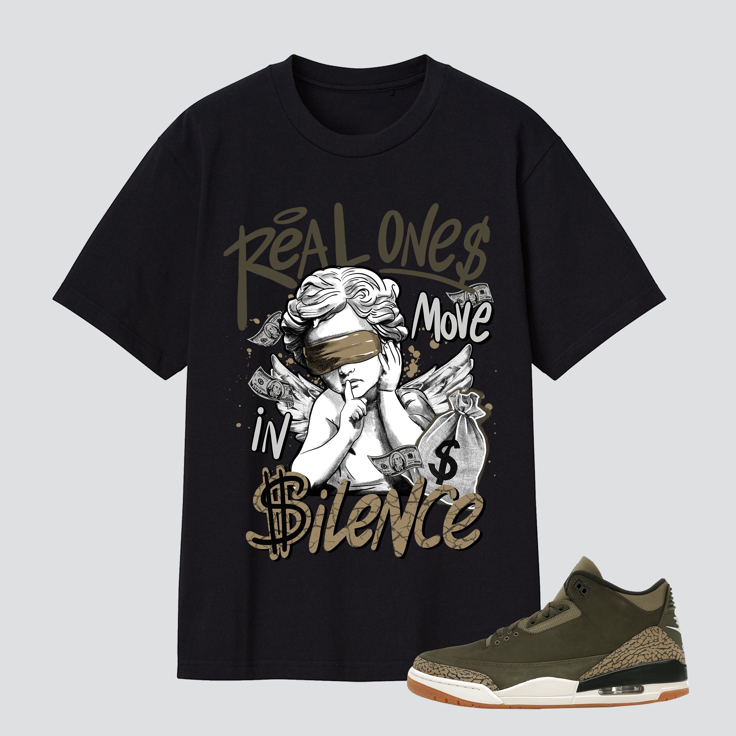 3 Retro Family Affair Real One Move In Silence Premium T-shirt