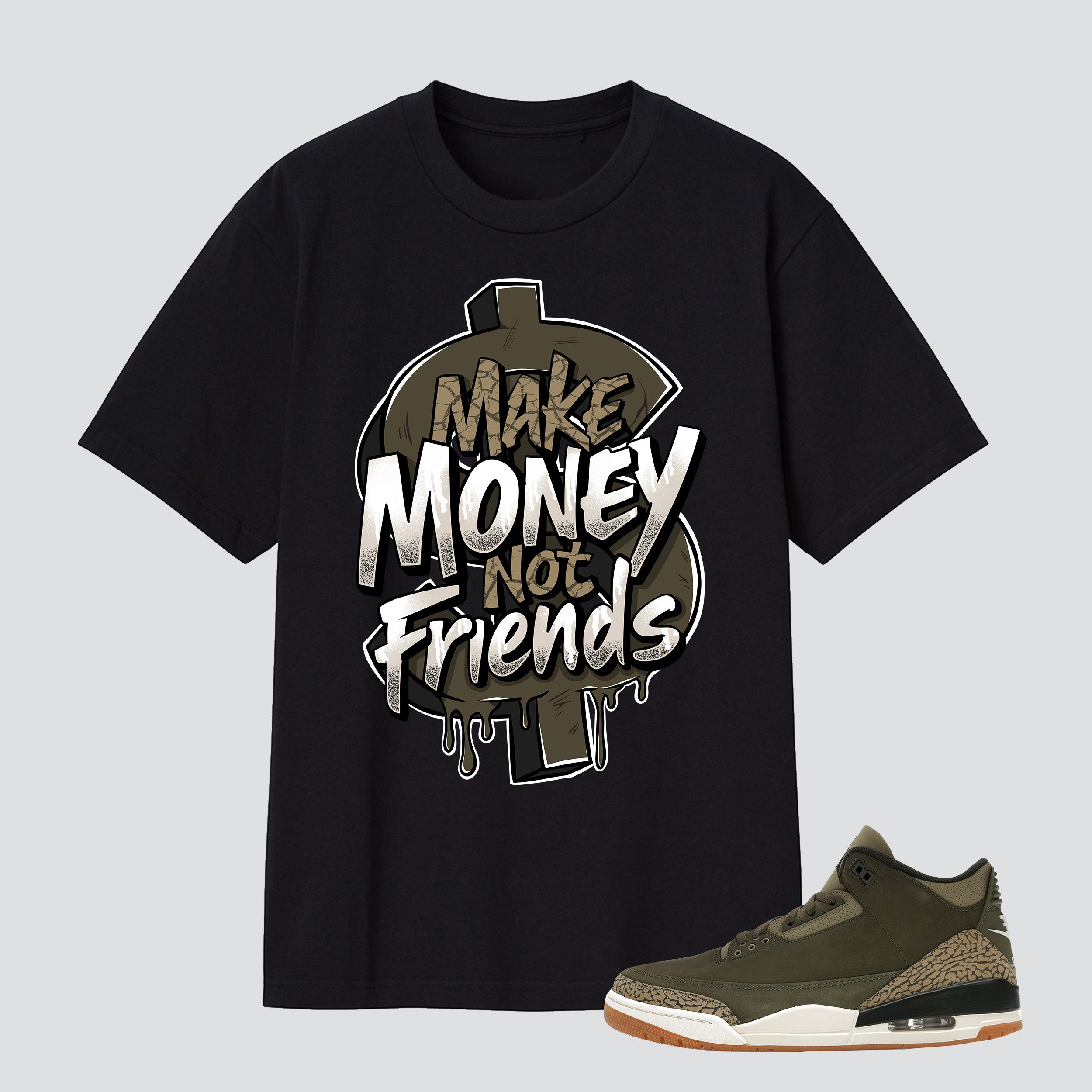 3 Retro Family Affair Make Money Not Friends Premium T-shirt