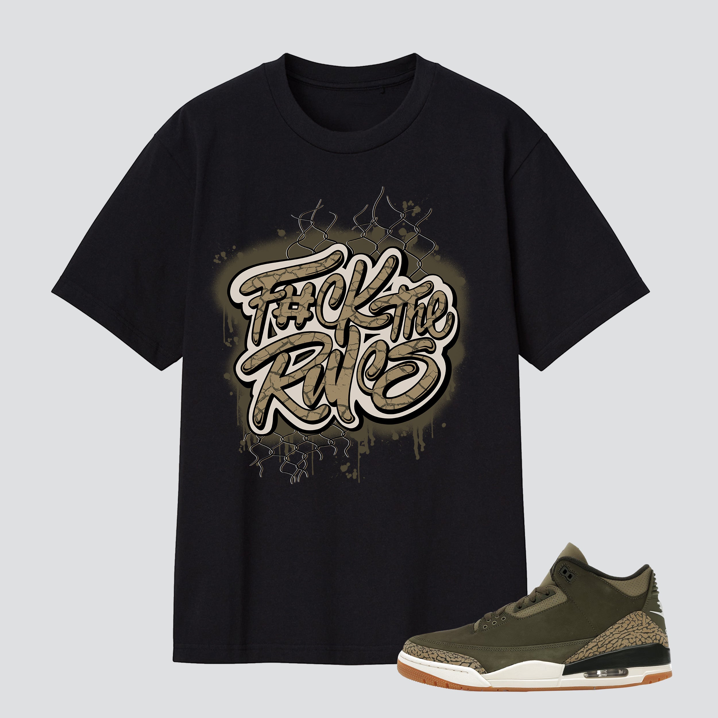 3 Retro Family Affair F#ck The Rules Premium T-shirt