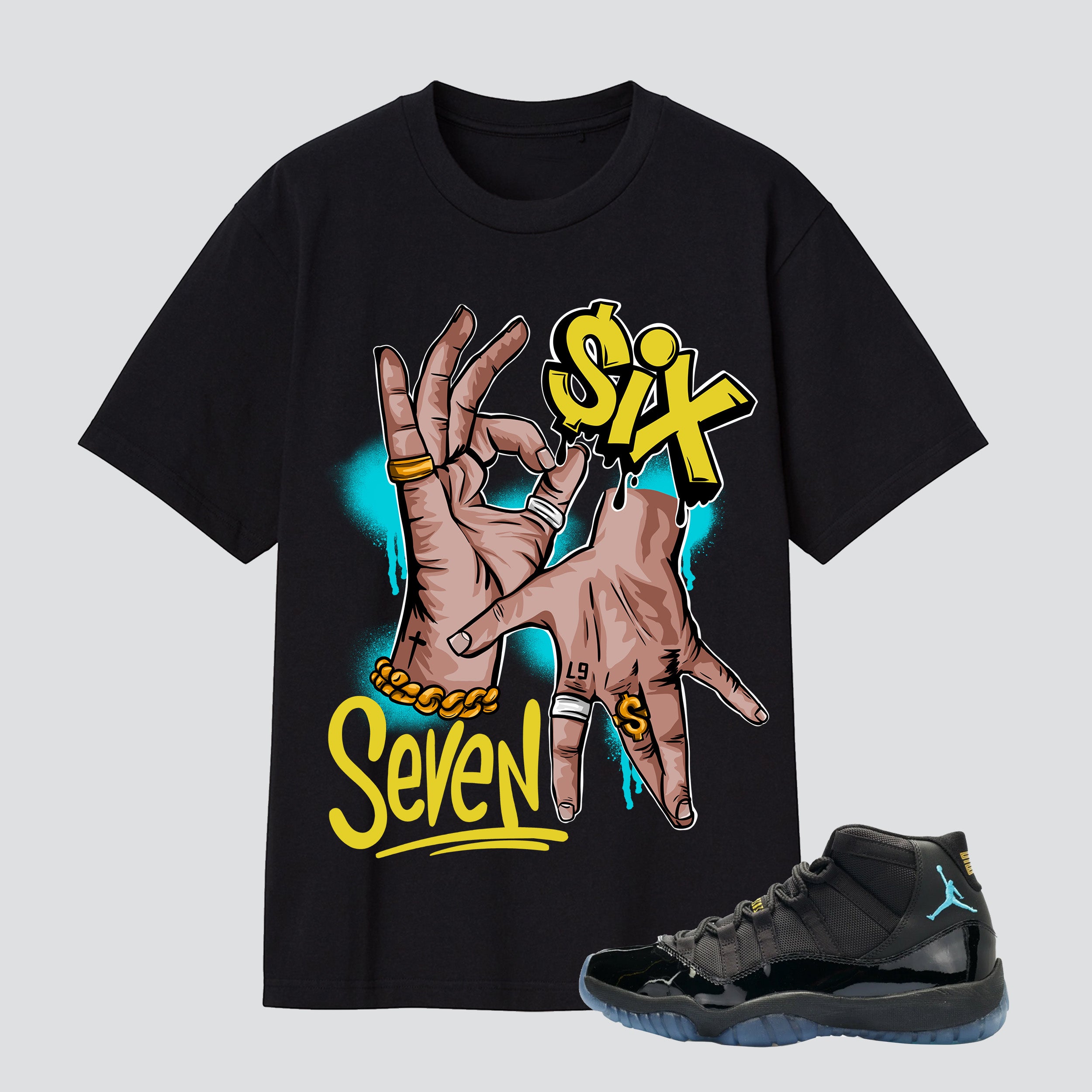 11s Gamma Blue Six Seven Premium T-shirt
