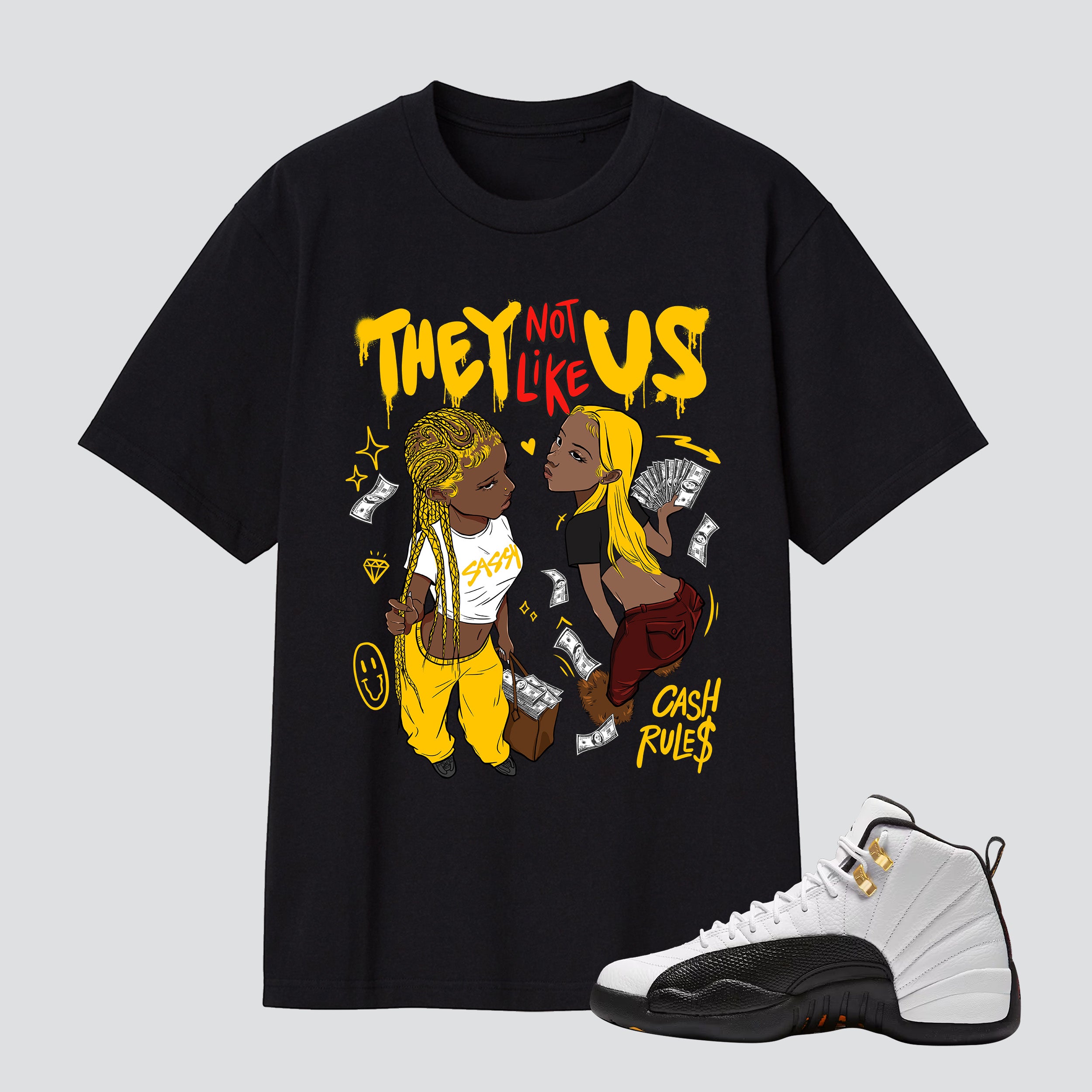 AJ 12 Taxi 2025 They Not Like Us Premium T-shirt