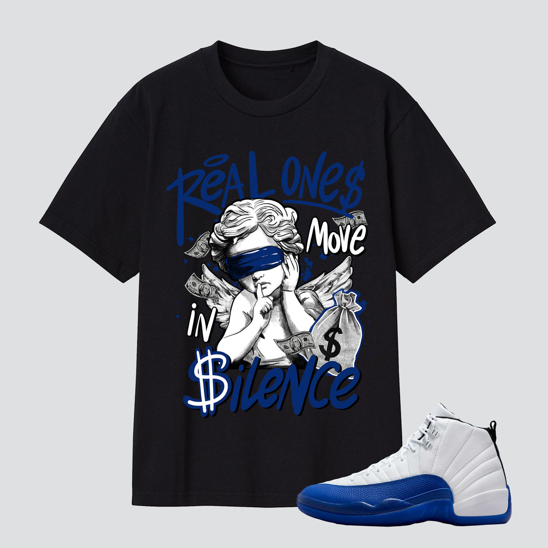 12 Blueberry Royal Real One Move In Silence Premium T-shirt