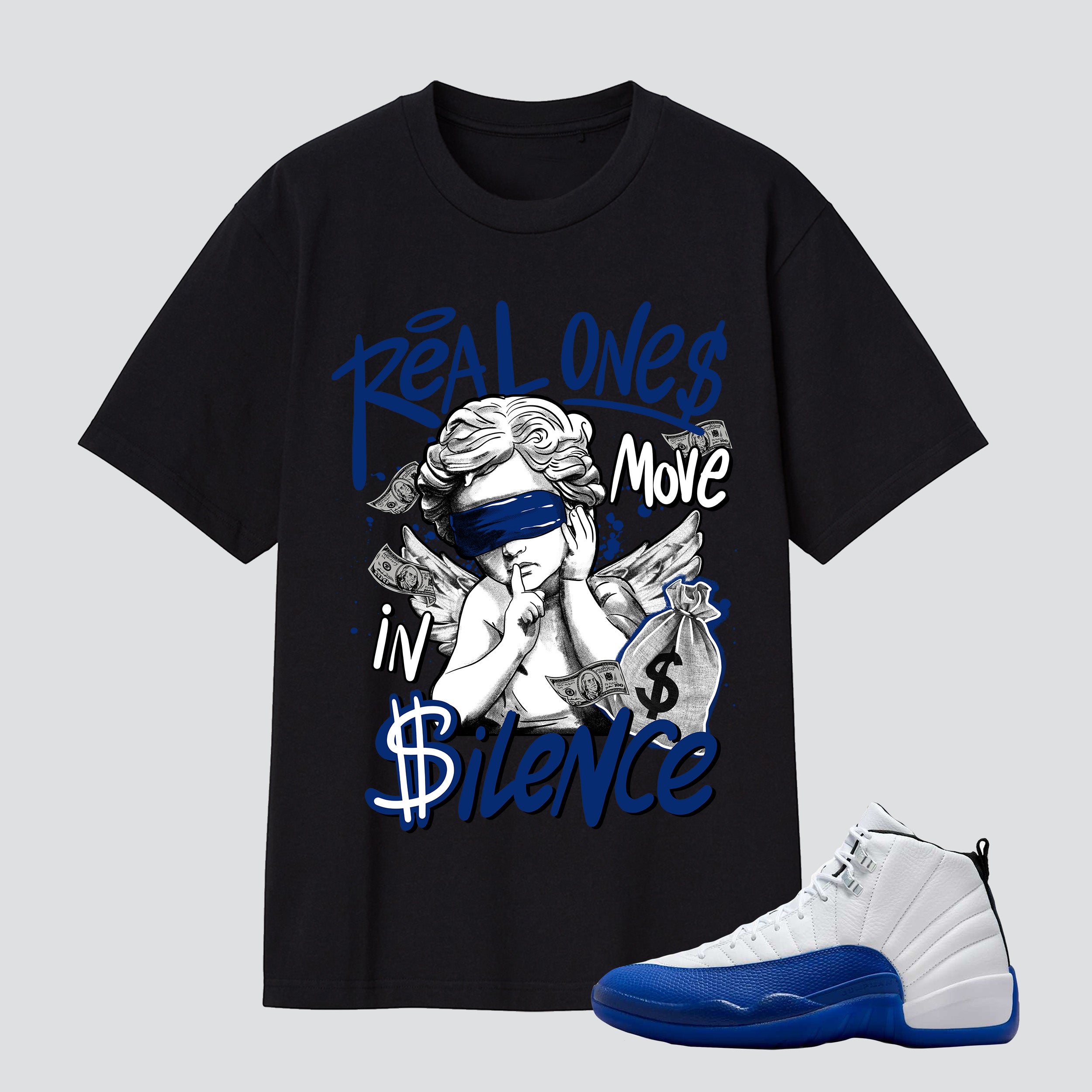12 Blueberry Royal Real One Move In Silence Premium T-shirt