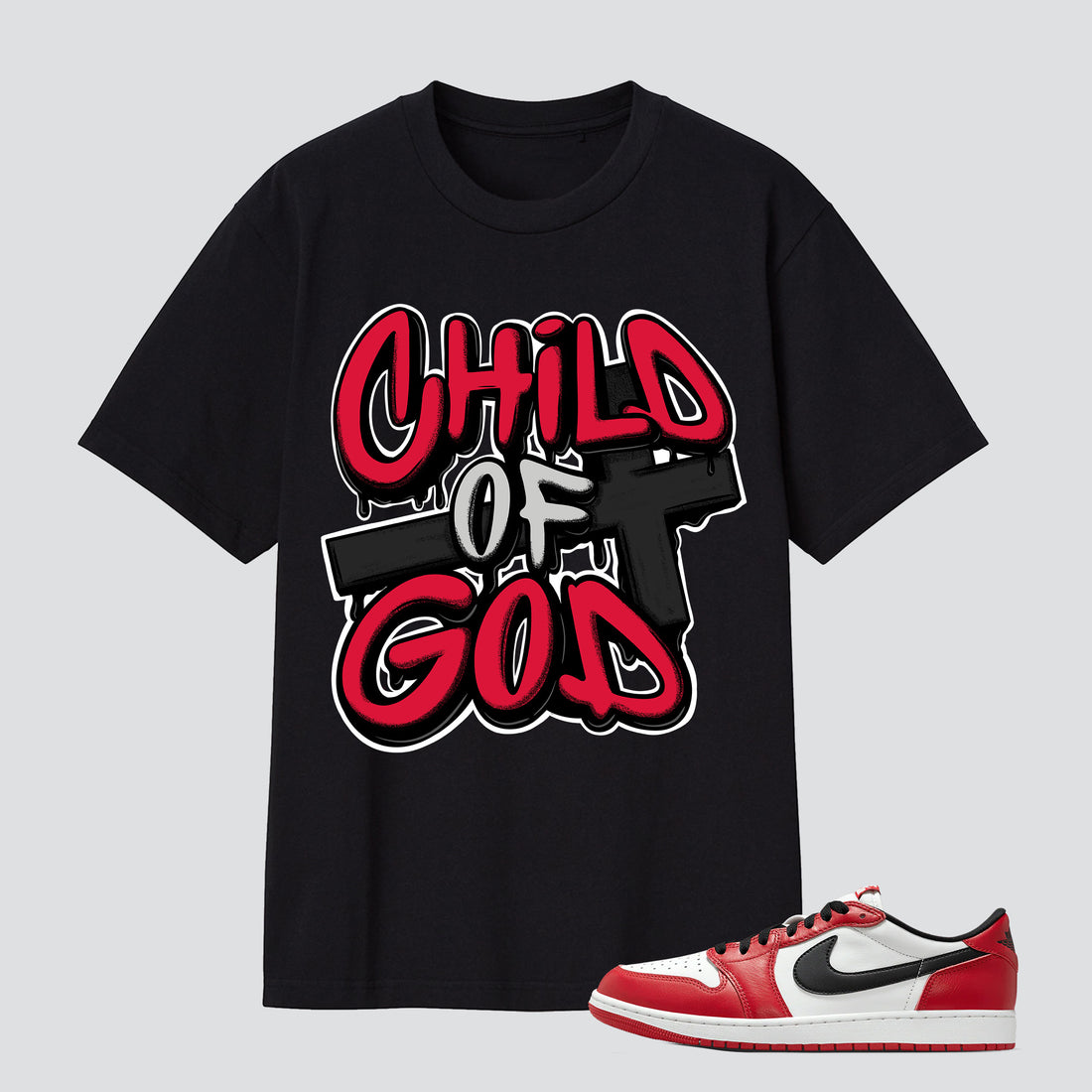 1 Retro Low OG Chicago Child Of God Premium T-shirt