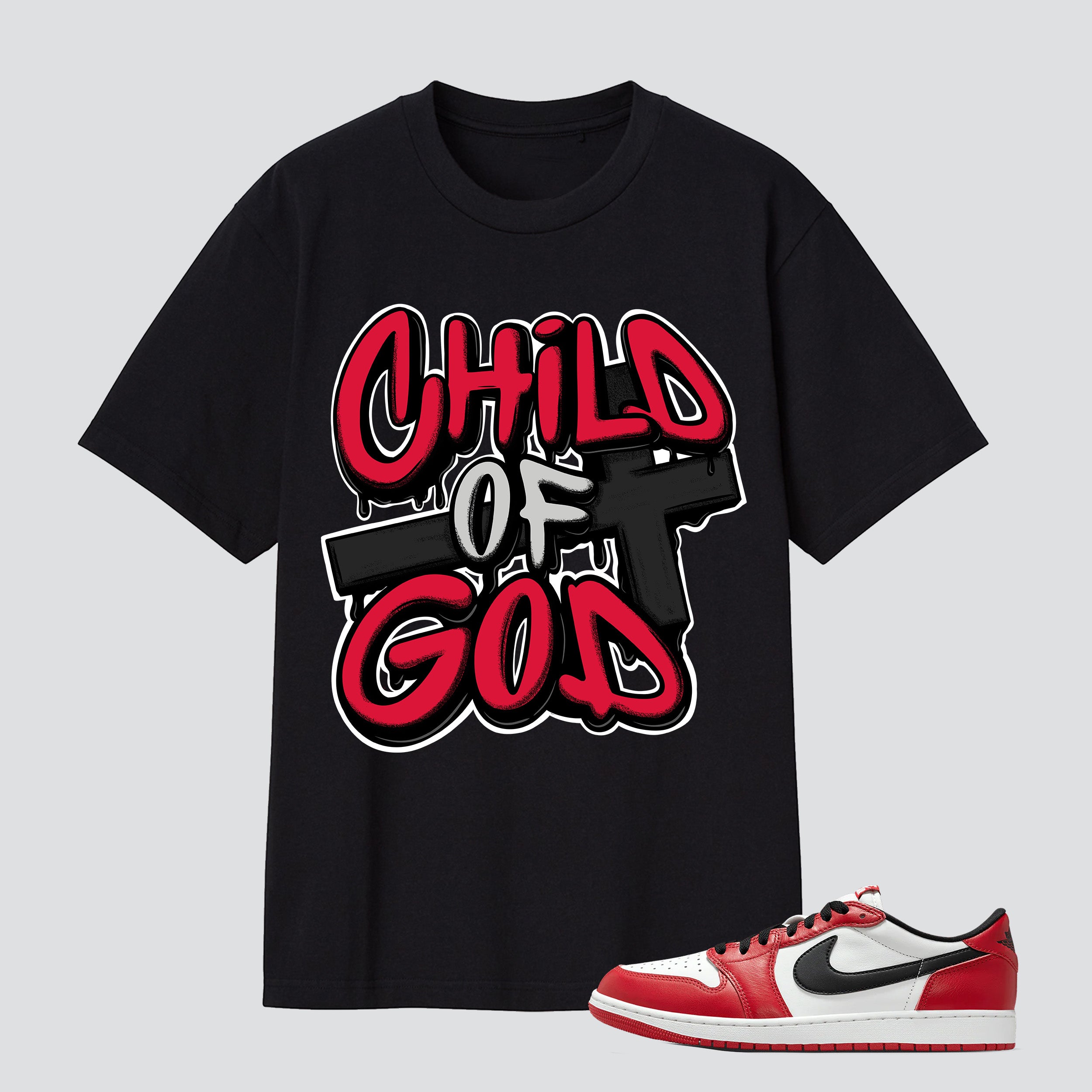 1 Retro Low OG Chicago Child Of God Premium T-shirt