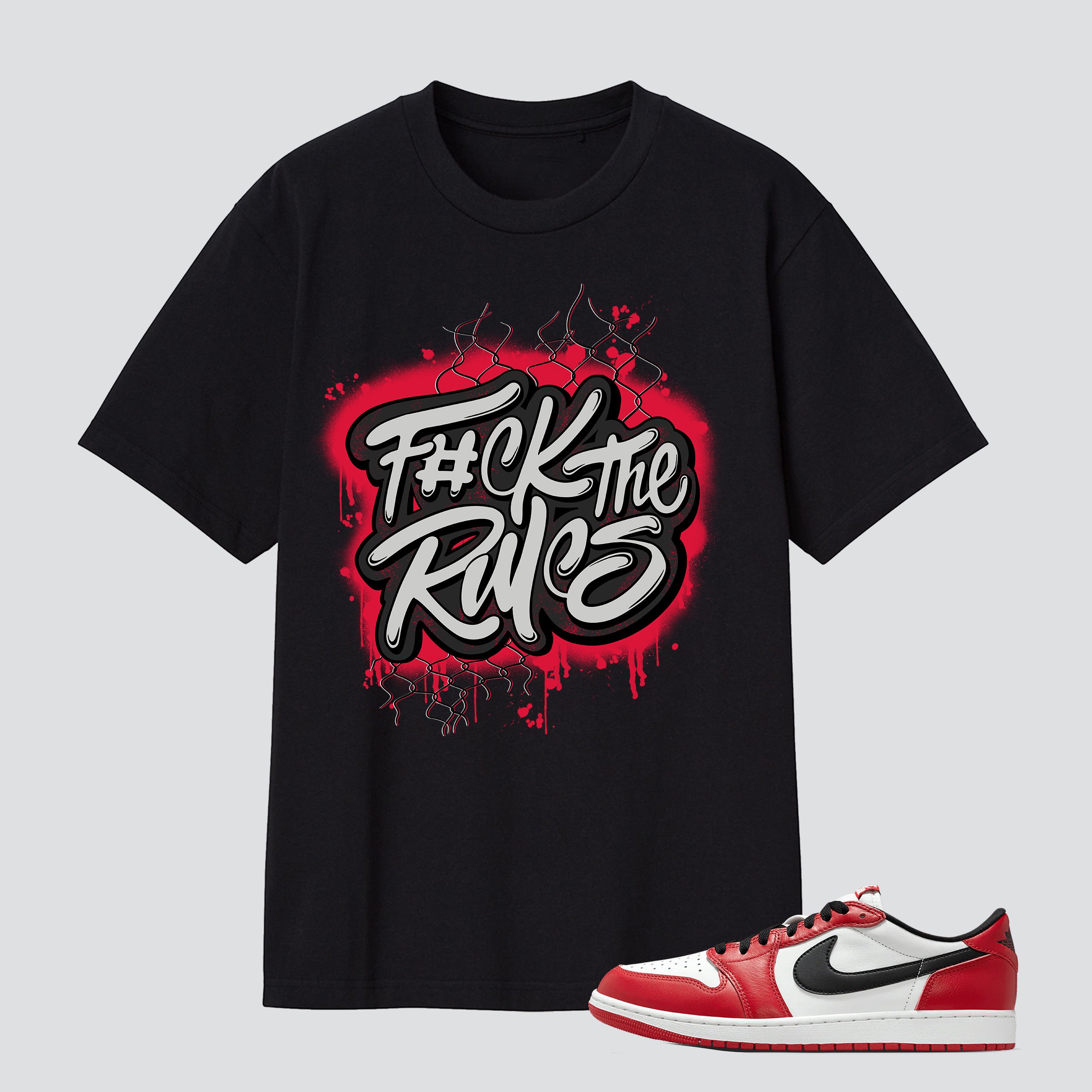 1 Retro Low OG Chicago F#ck The Rules Premium T-shirt