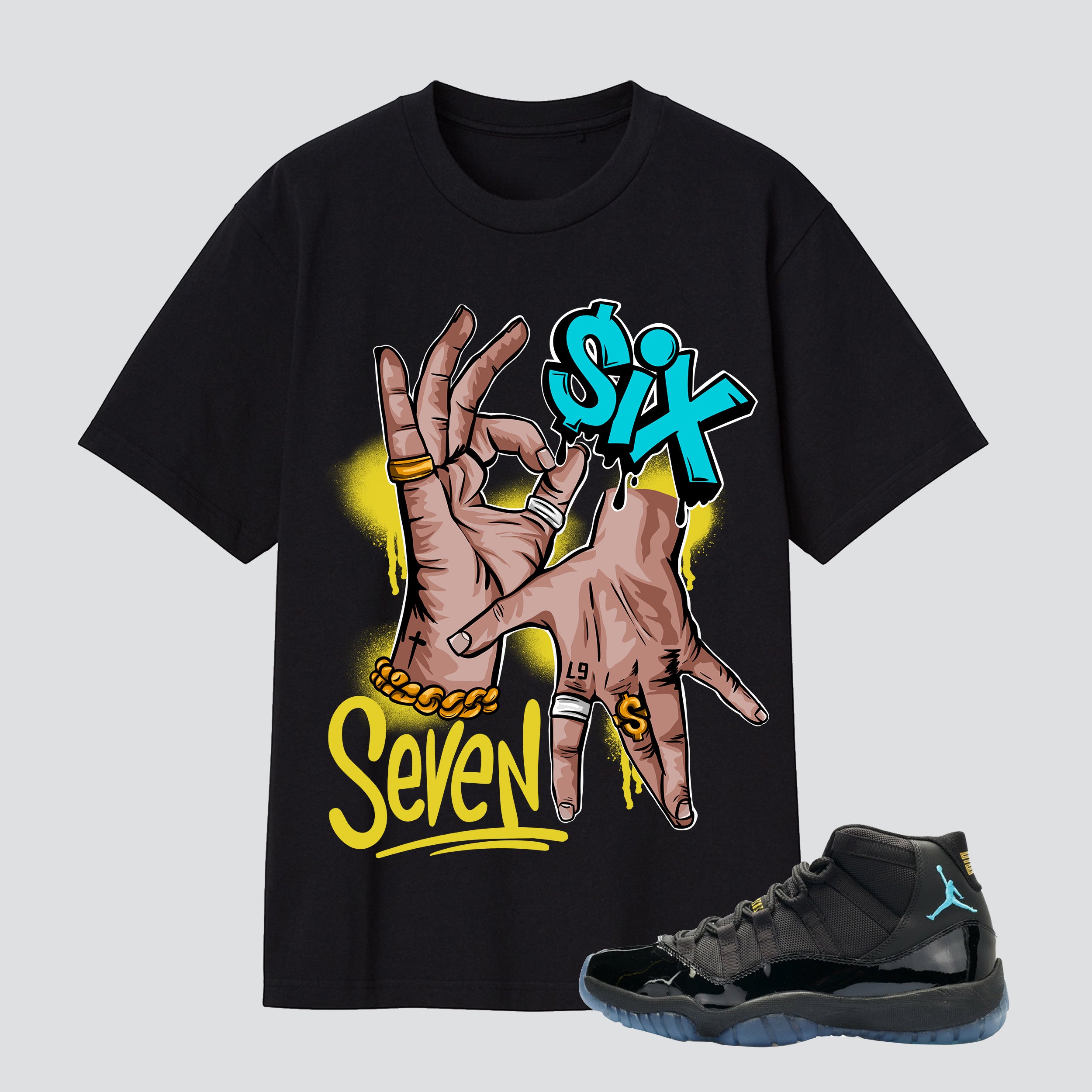 11s Gamma Blue Six Seven Premium T-shirt