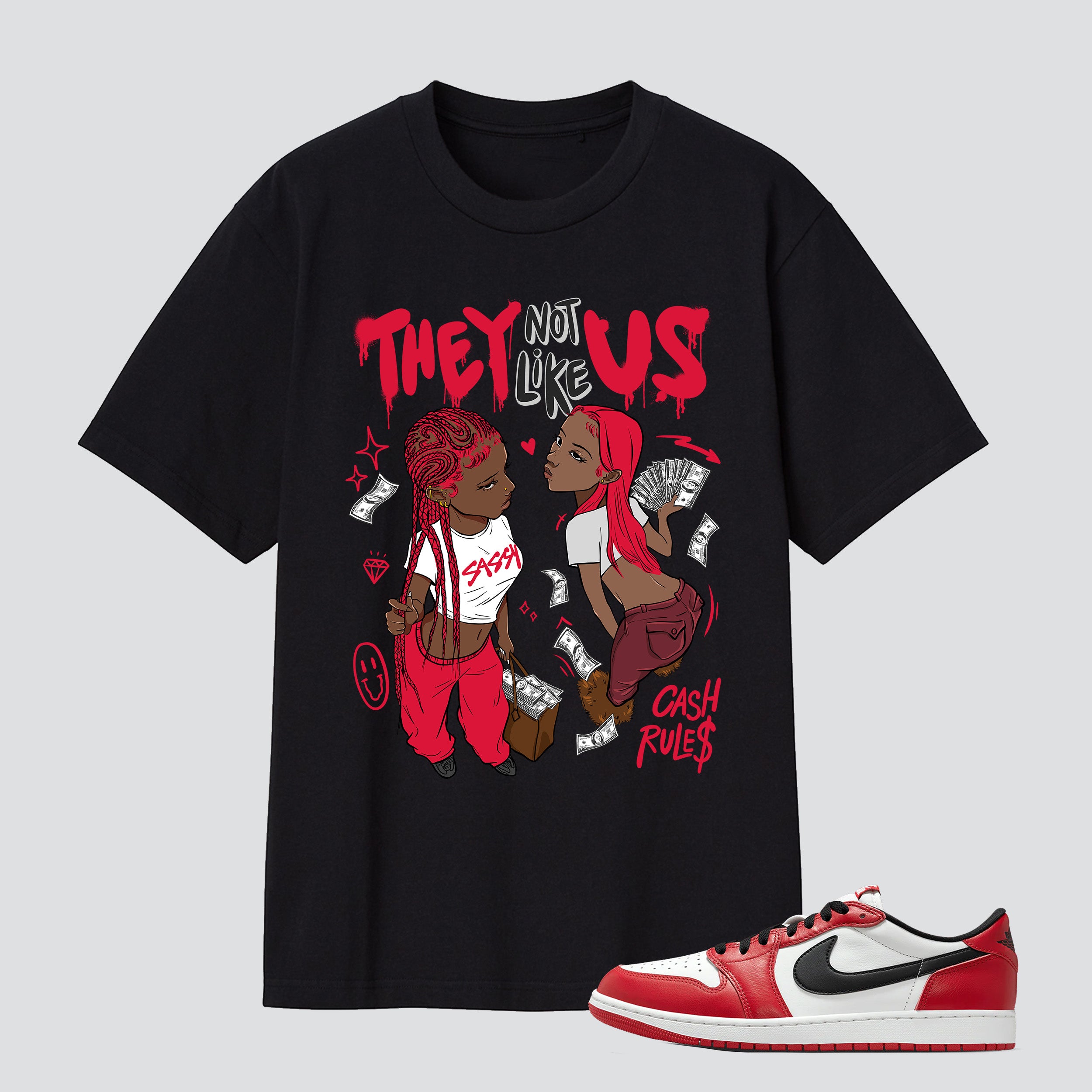 1 Retro Low OG Chicago They Not Like Us Premium T-shirt