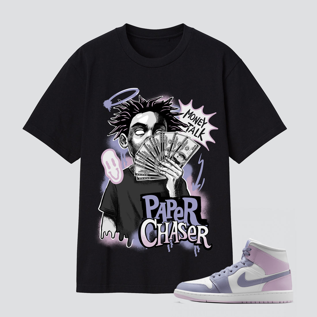 1s White Indigo Haze Paper Chaser Premium T-shirt