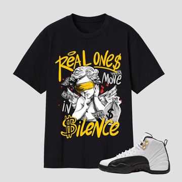 AJ 12 Taxi 2025 Real One Move In Silence Premium T-shirt