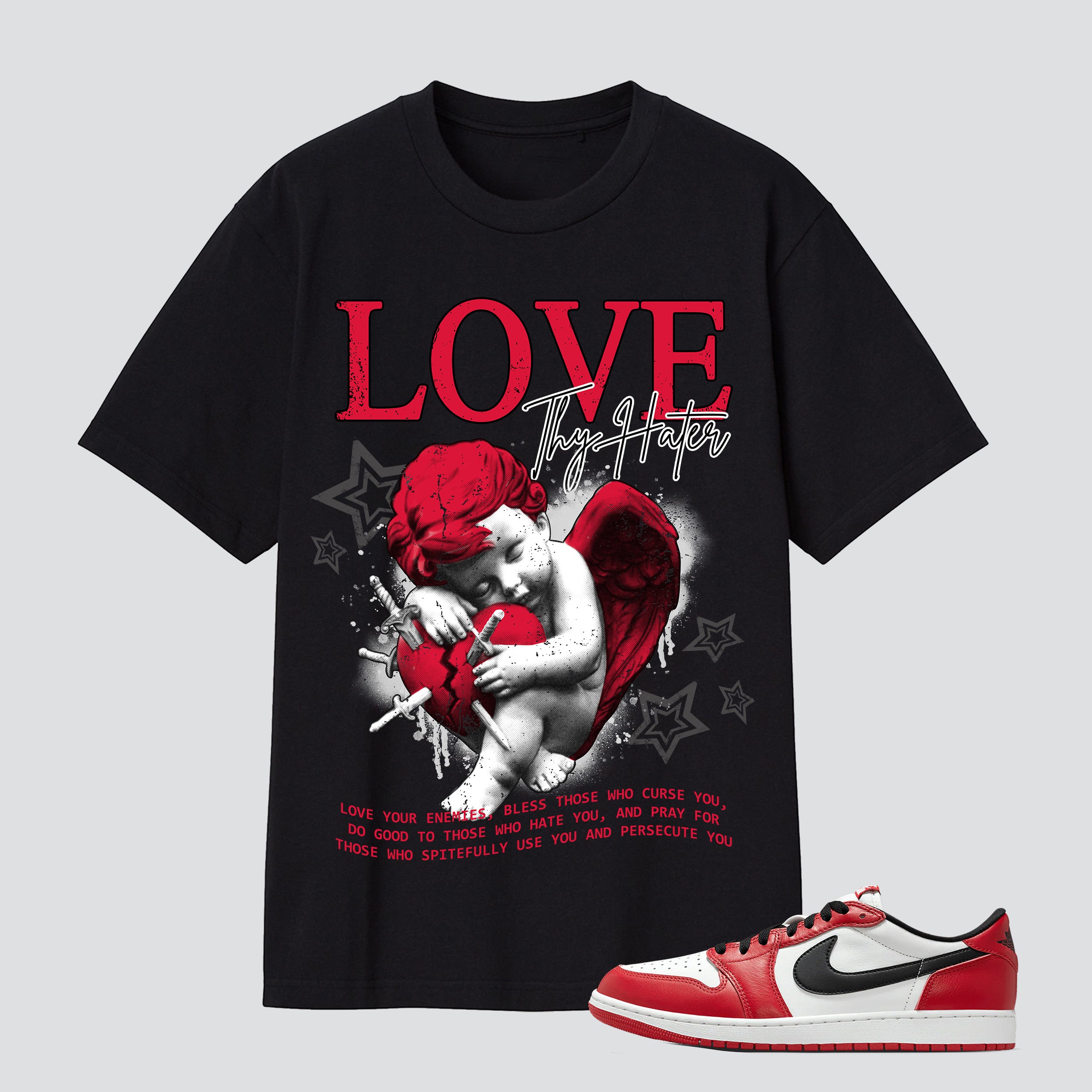 1 Retro Low OG Chicago Love Thy Hater Premium T-shirt