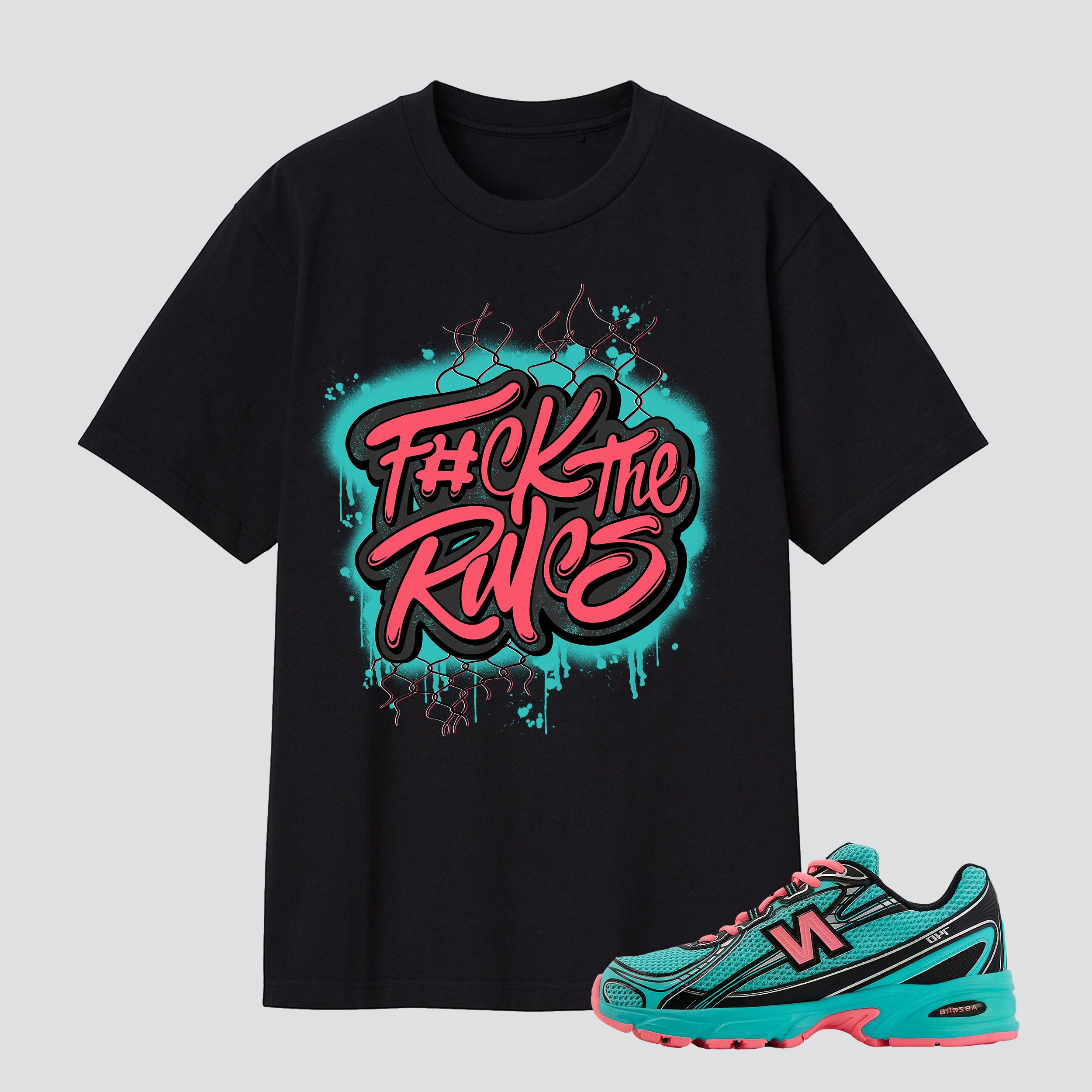 740 Cyber Jade F#ck The Rules Premium T-shirt