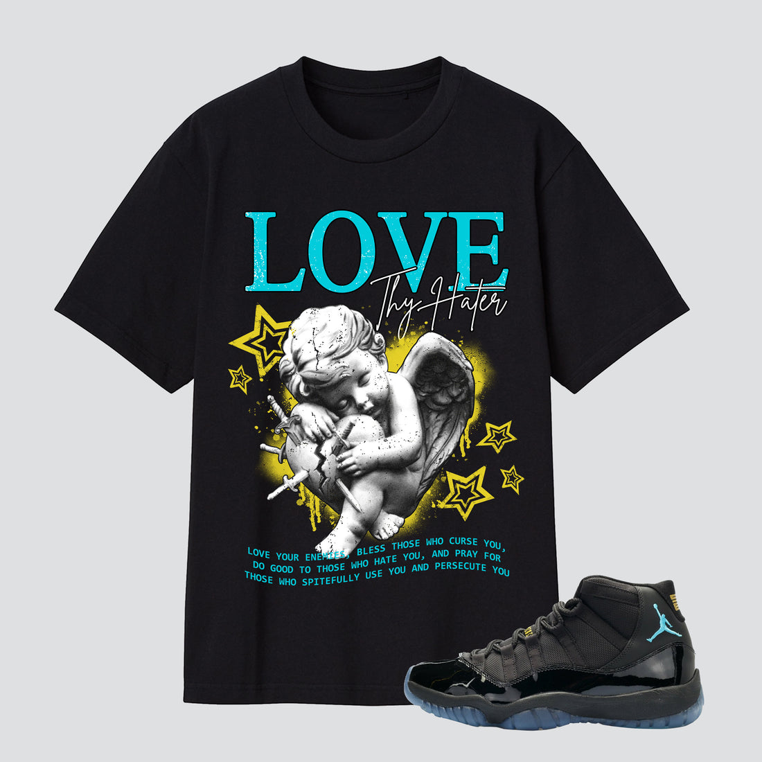 11s Gamma Blue Love Thy Hater Premium T-shirt