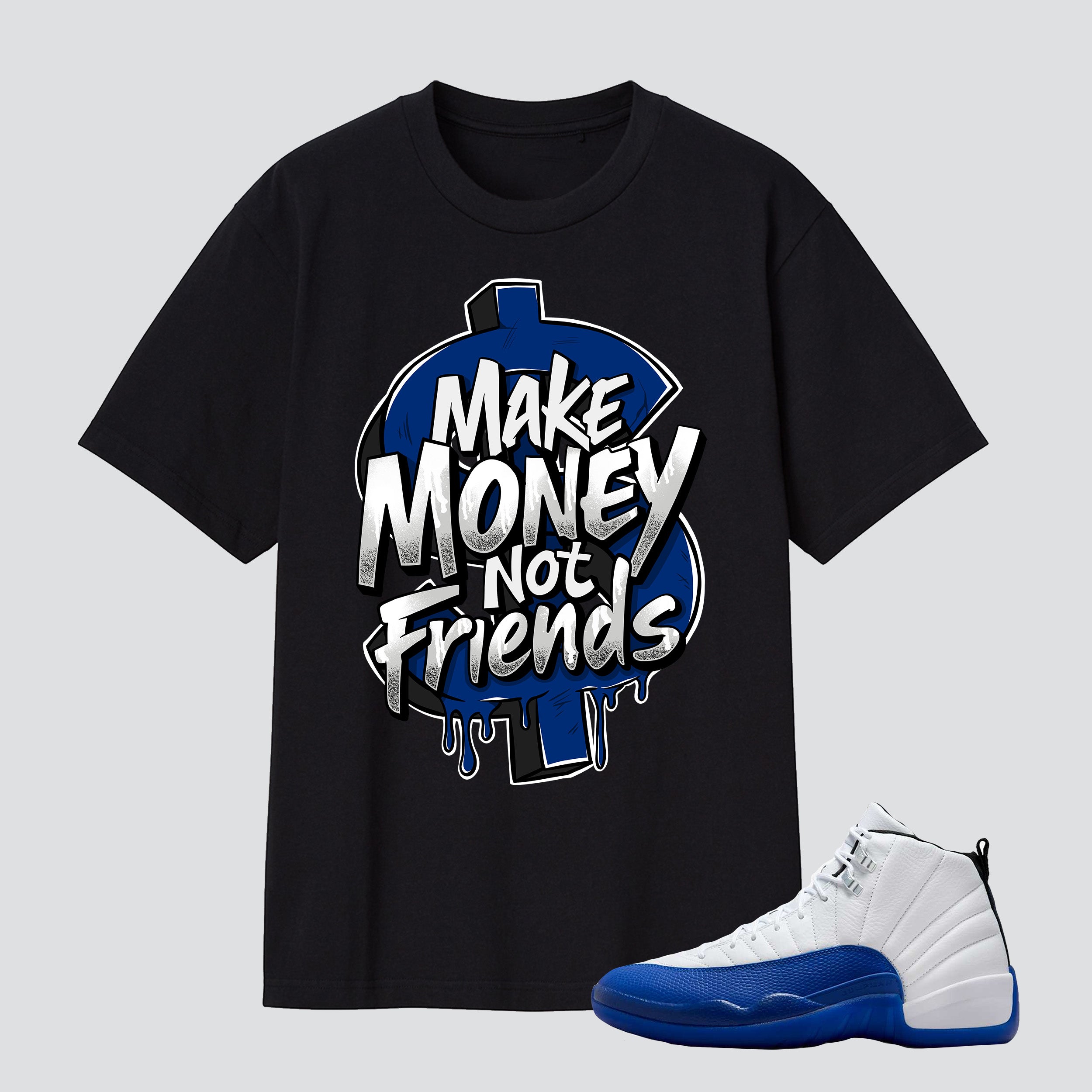 12 Blueberry Royal Make Money Not Friends Premium T-shirt
