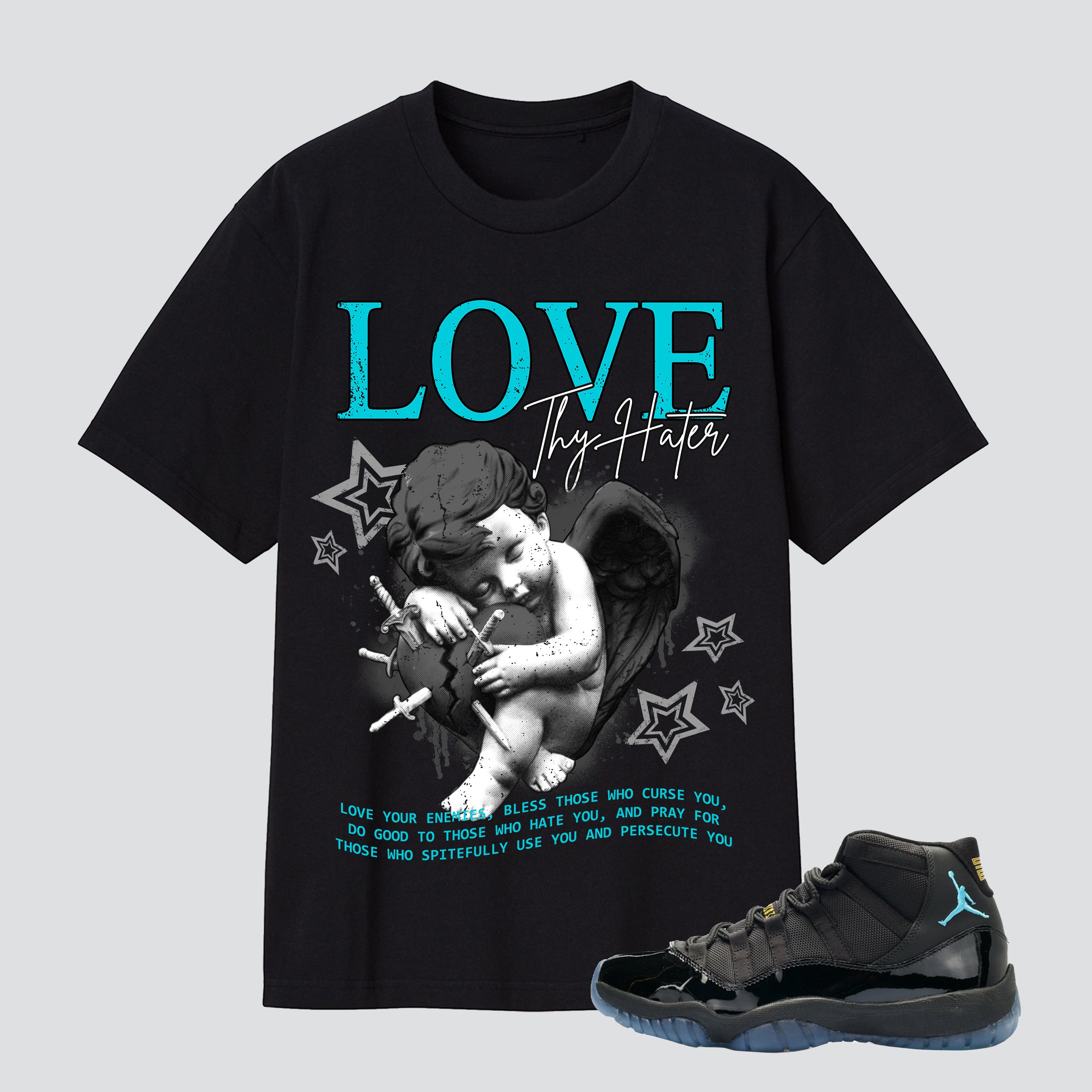 11s Gamma Blue Love Thy Hater Premium T-shirt