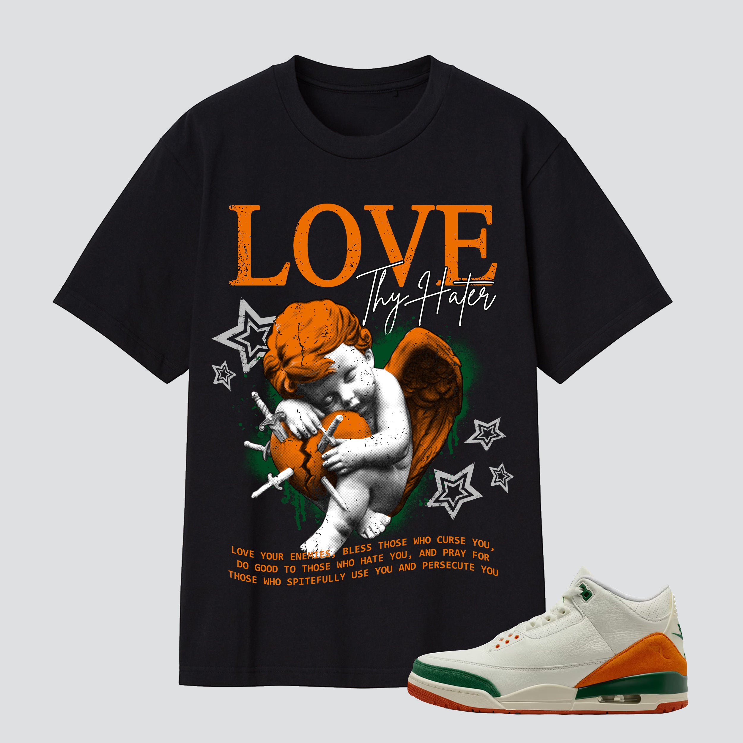 3 Retro SPSoleFly Miami Love Thy Hater Premium T-shirt