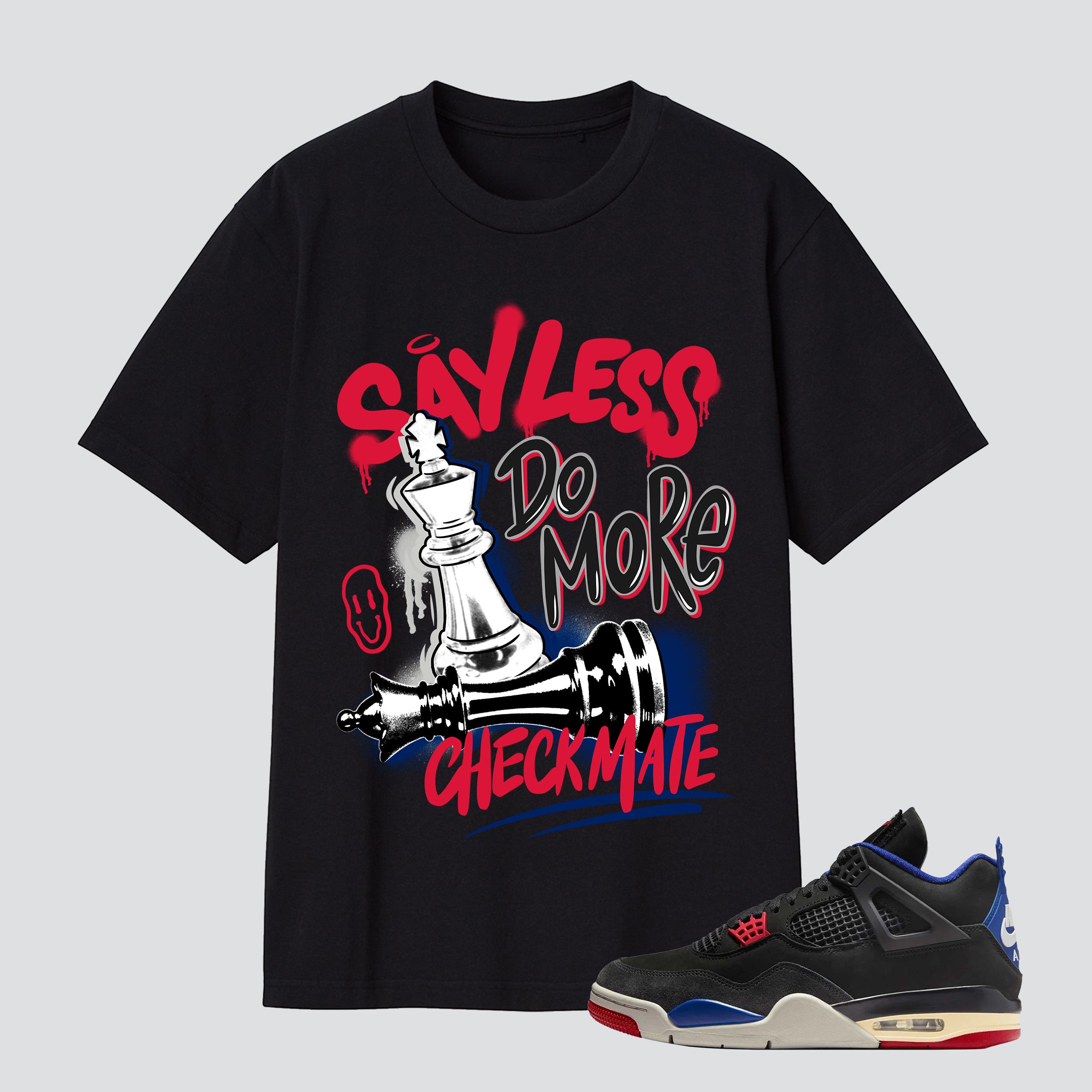 4 Retro Rare Air Say Less Checkmate Premium T-shirt