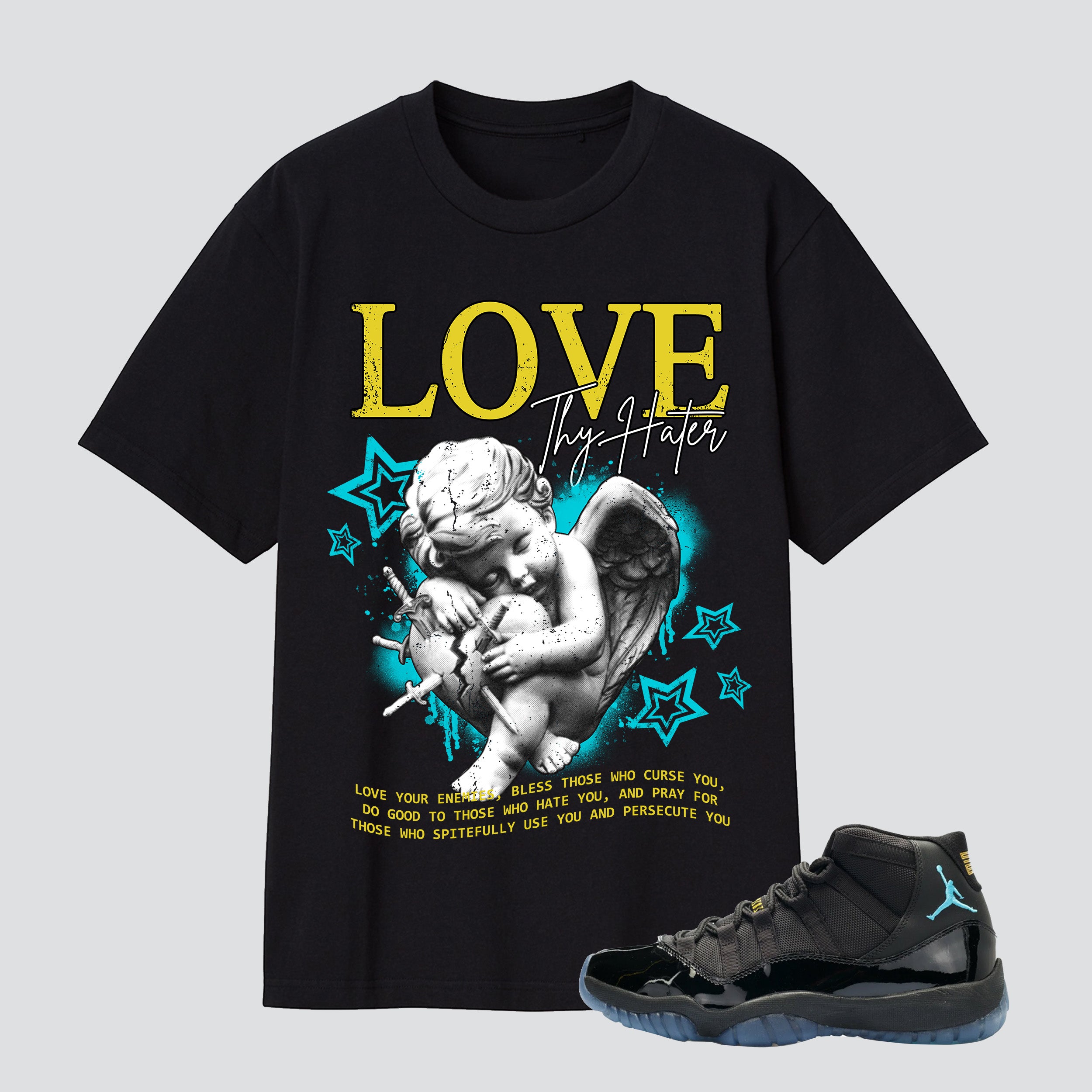 11s Gamma Blue Love Thy Hater Premium T-shirt