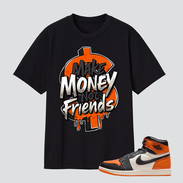 1 Retro High OG Shattered Backboard Make Money Not Friends Premium T-shirt