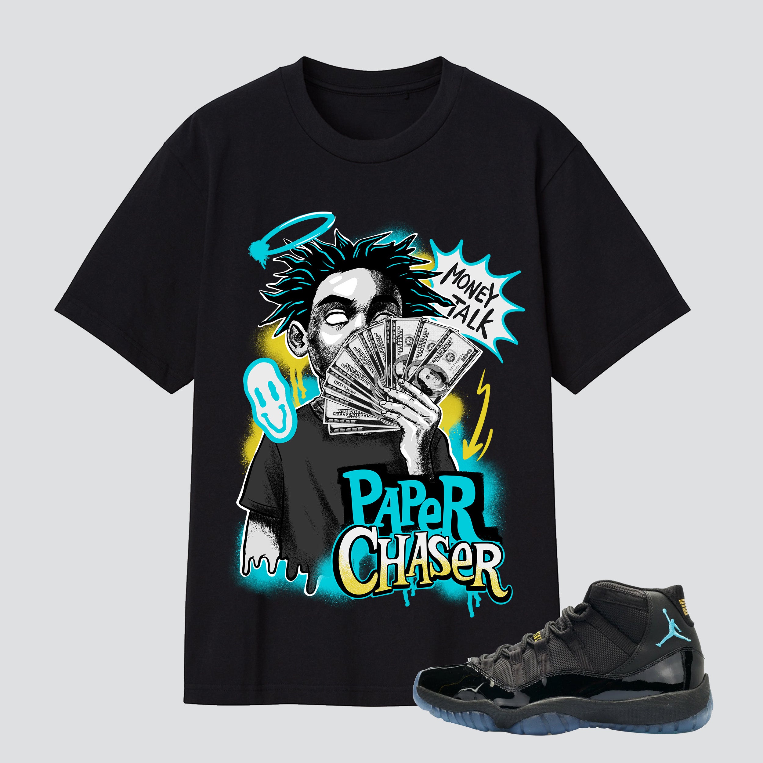 11s Gamma Blue Paper Chaser Premium T-shirt