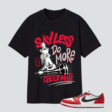 1 Retro Low OG Chicago Say Less Checkmate Premium T-shirt
