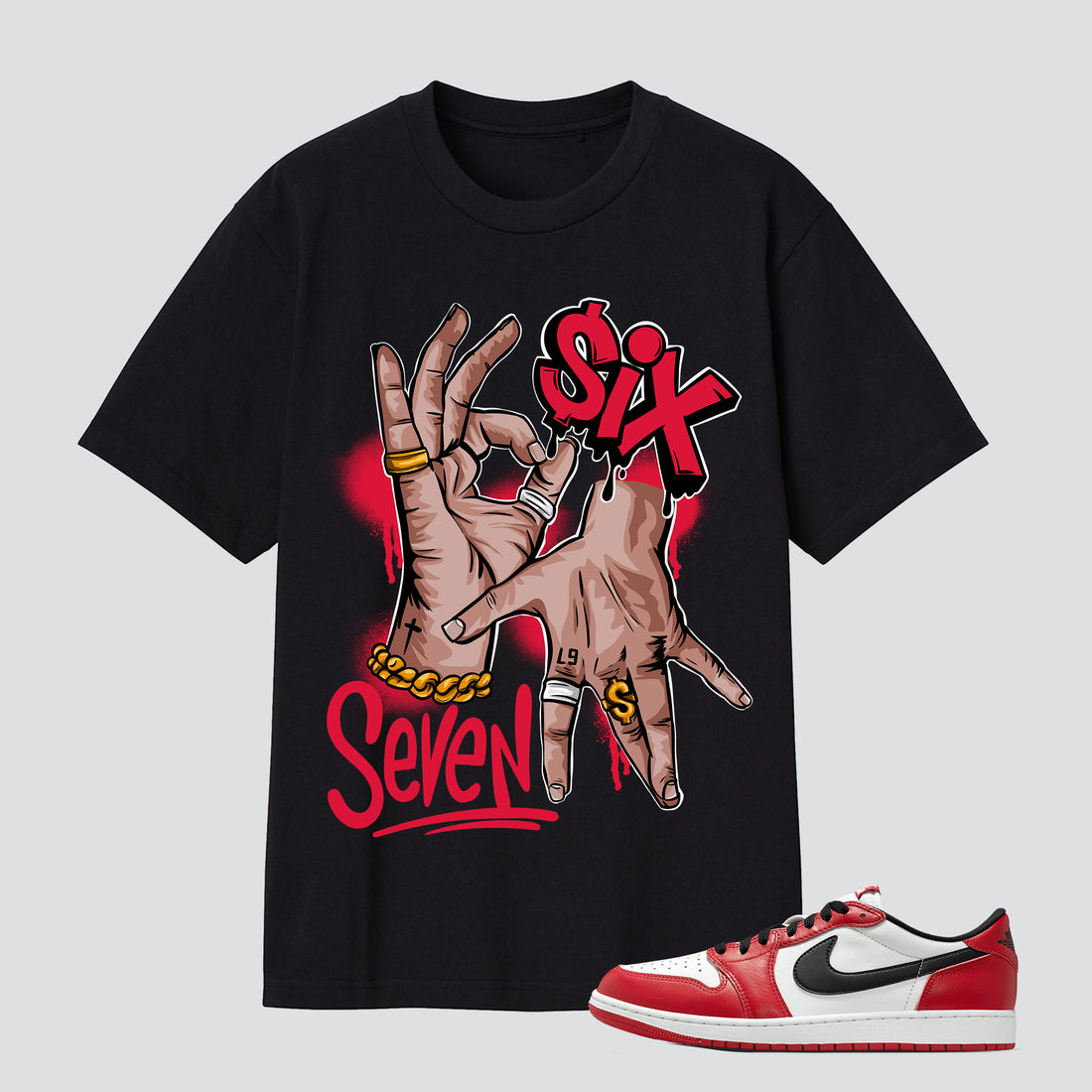 1 Retro Low OG Chicago Six Seven Premium T-shirt