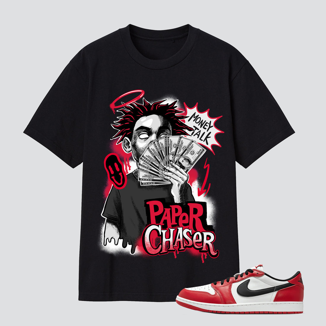 1 Retro Low OG Chicago Paper Chaser Premium T-shirt
