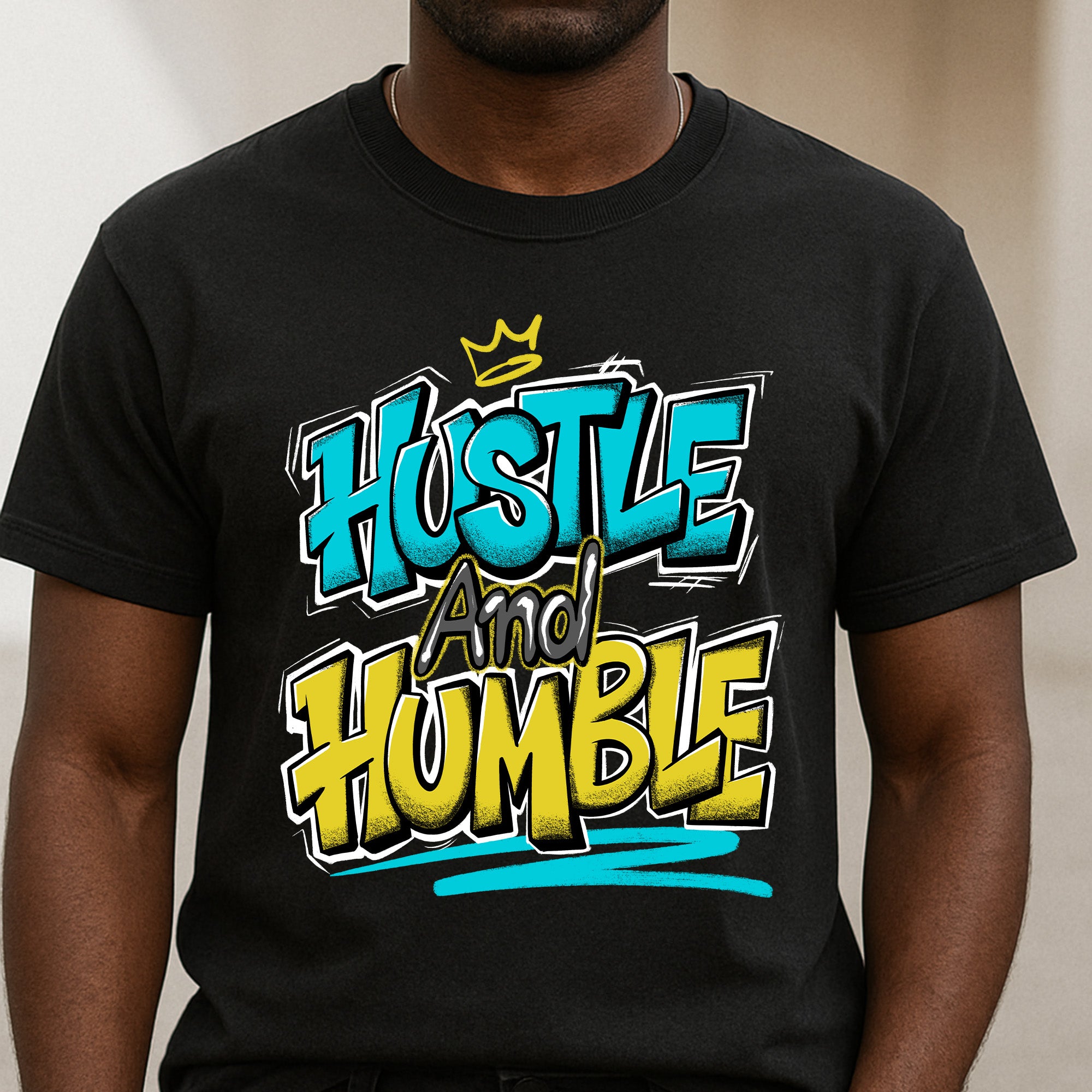 11s Gamma Blue Hustle And Humble Premium T-shirt
