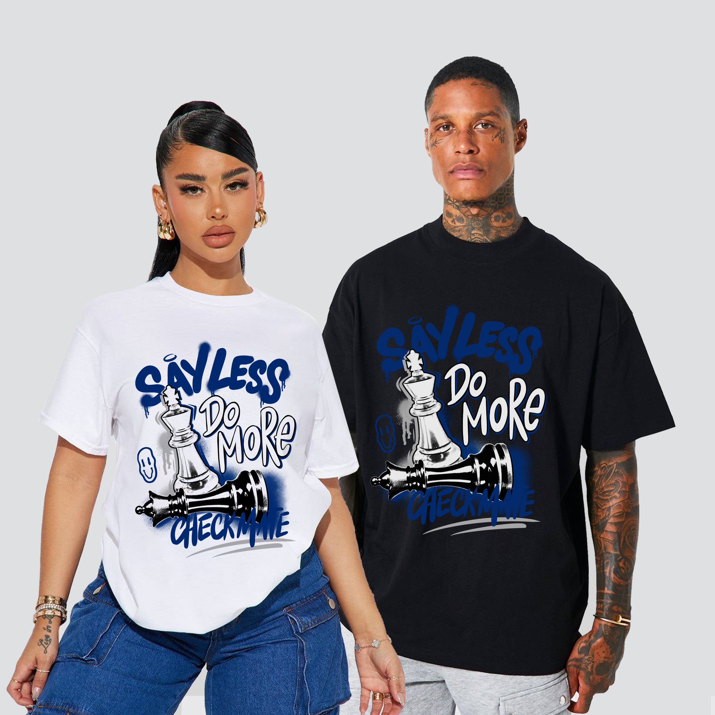 12 Blueberry Royal Say Less Checkmate Premium T-shirt