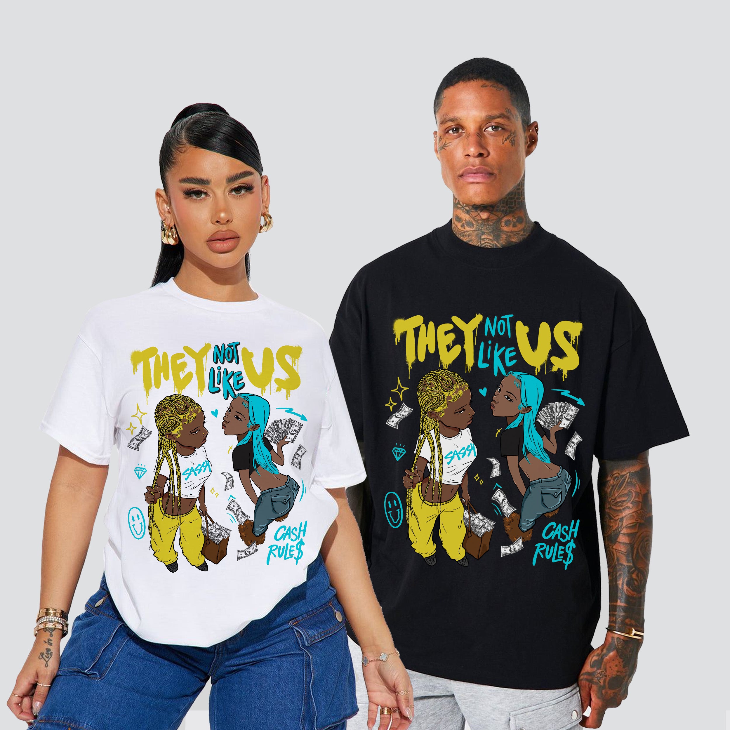 11s Gamma Blue They Not Like Us Premium T-shirt