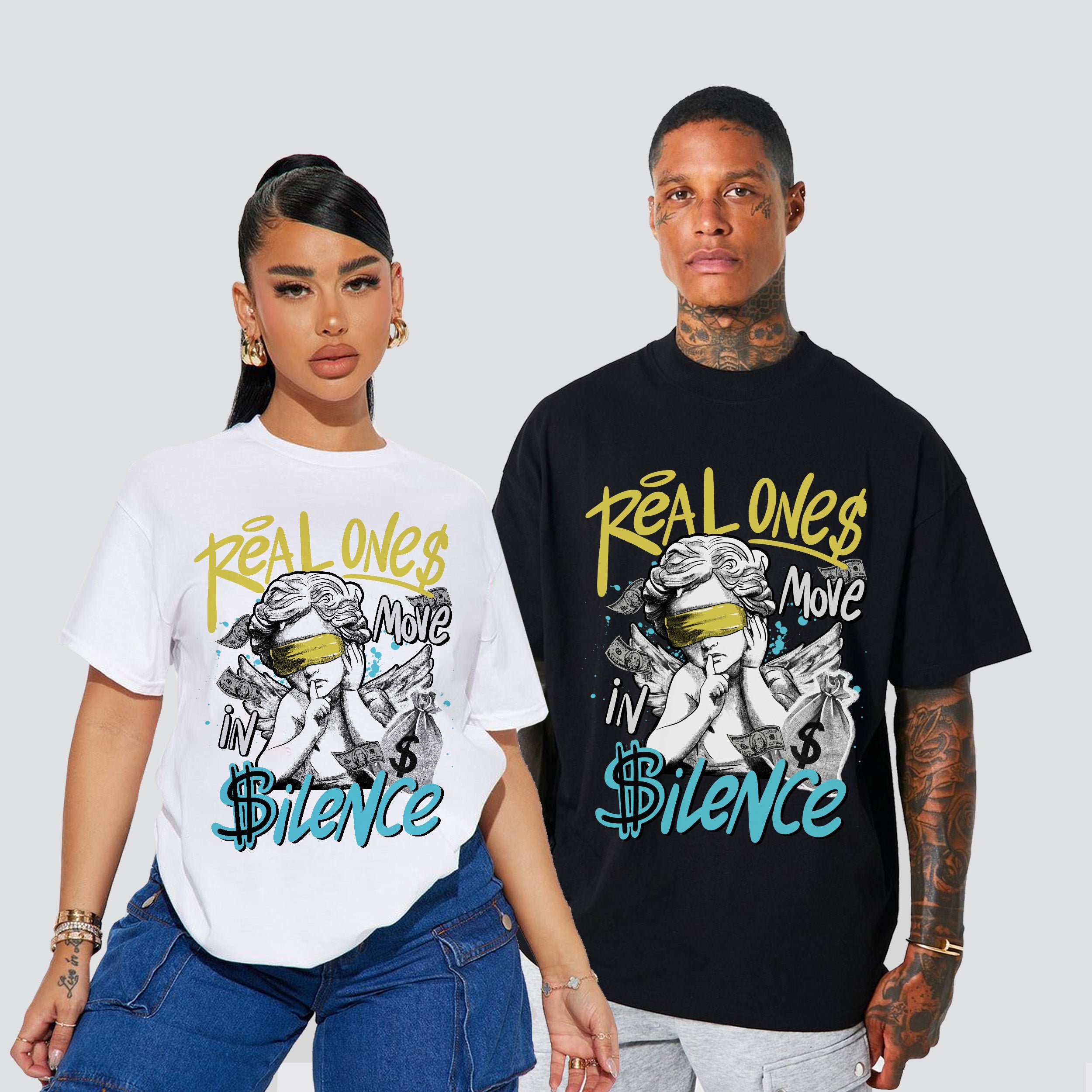11s Gamma Blue Real One Move In Silence Premium T-shirt