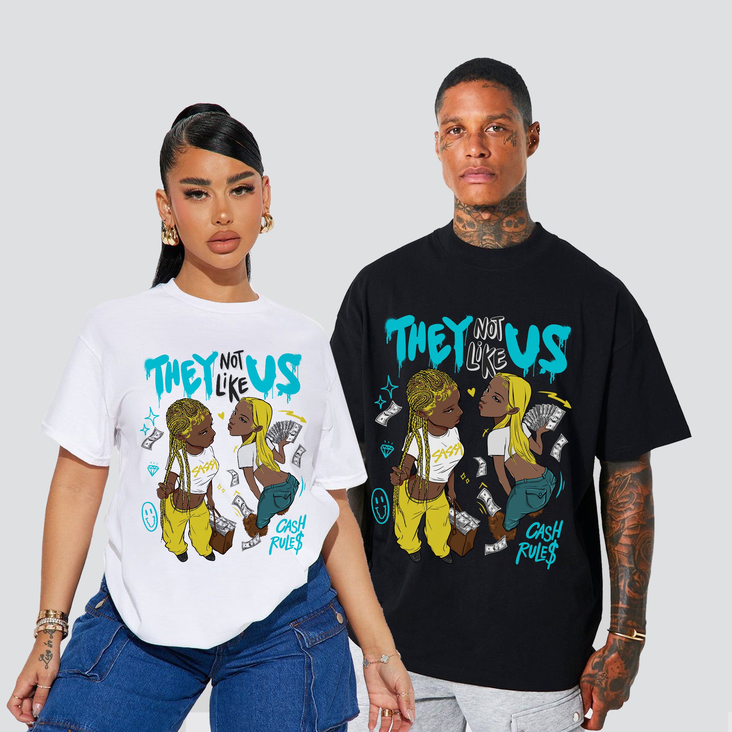 11s Gamma Blue They Not Like Us Premium T-shirt