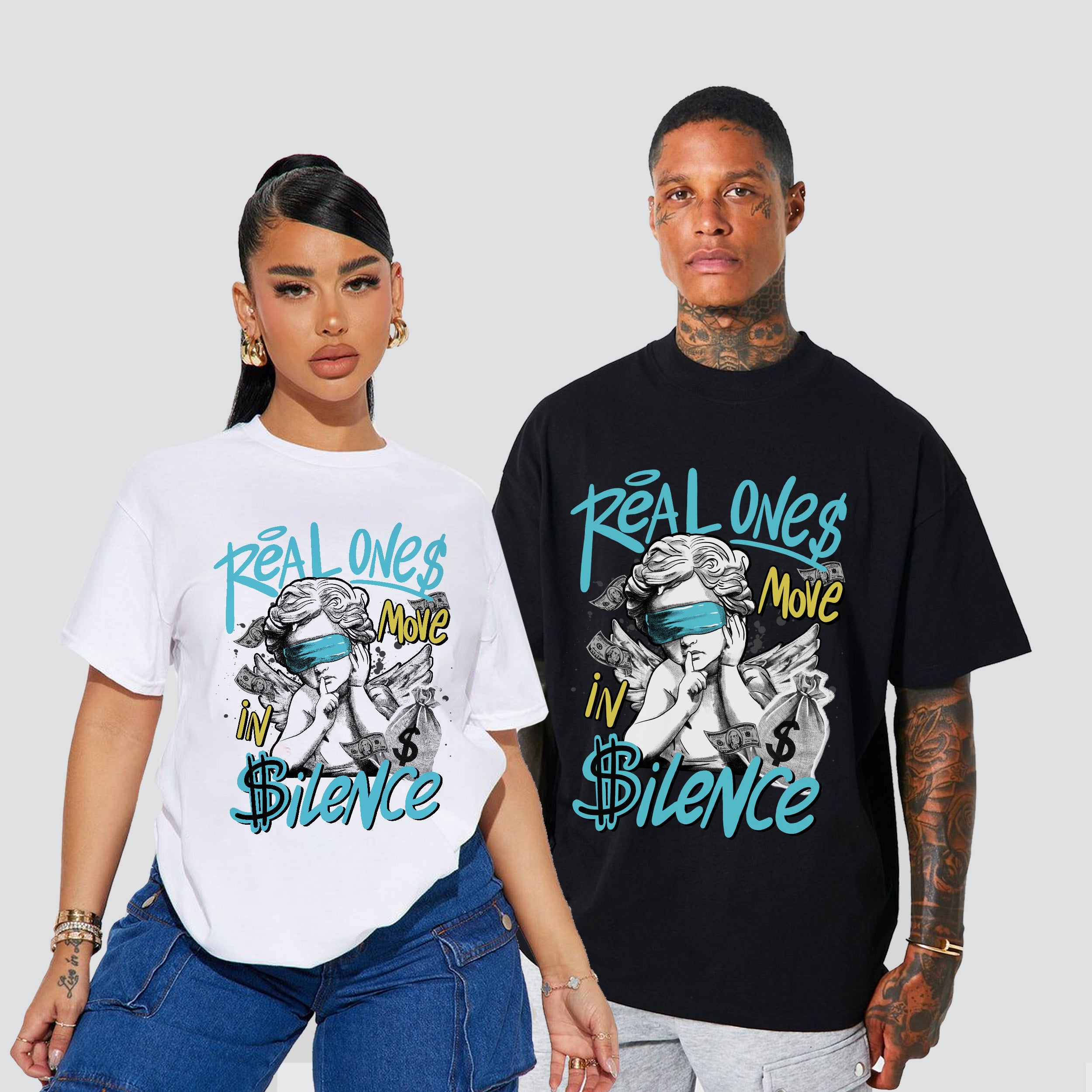 11s Gamma Blue Real One Move In Silence Premium T-shirt