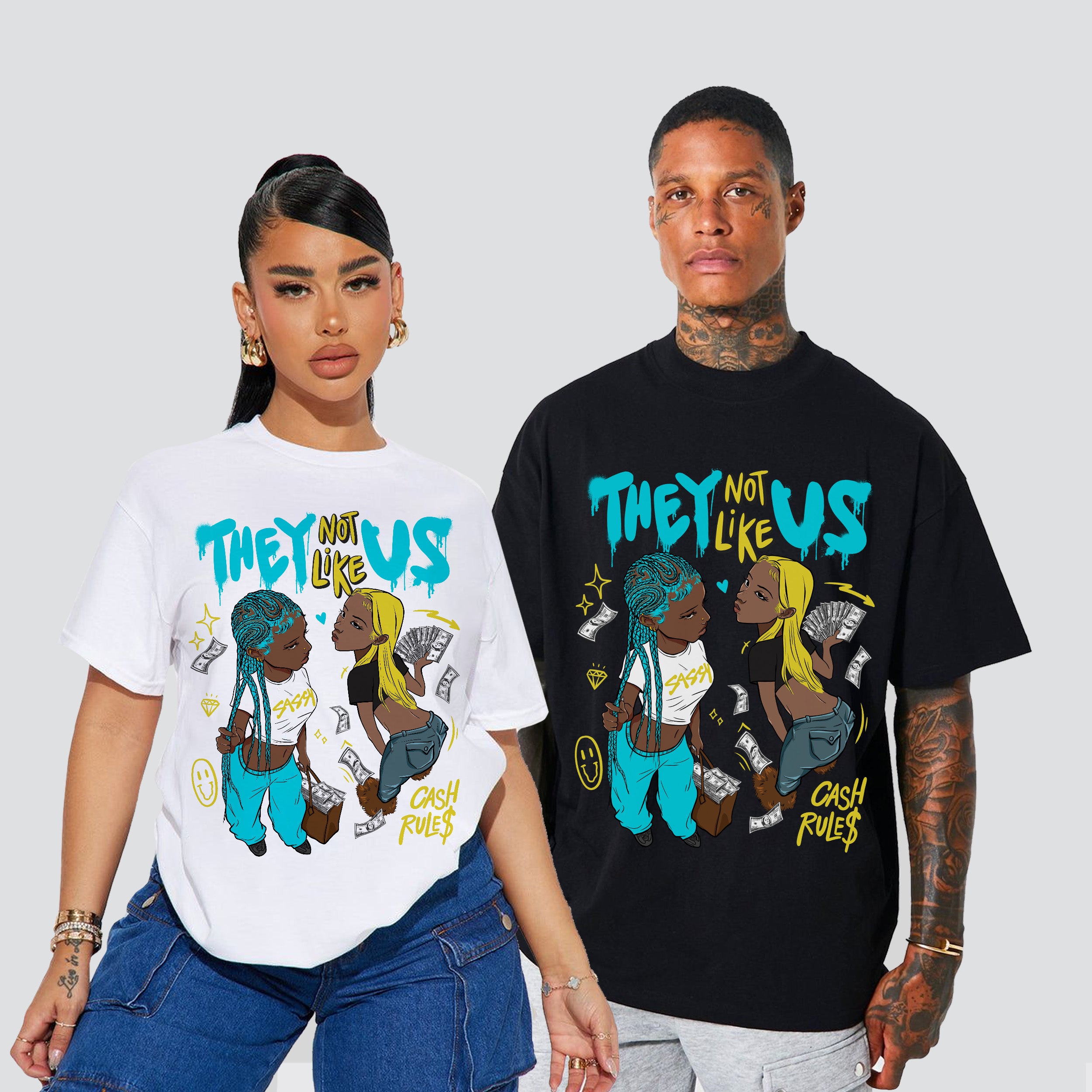 11s Gamma Blue They Not Like Us Premium T-shirt