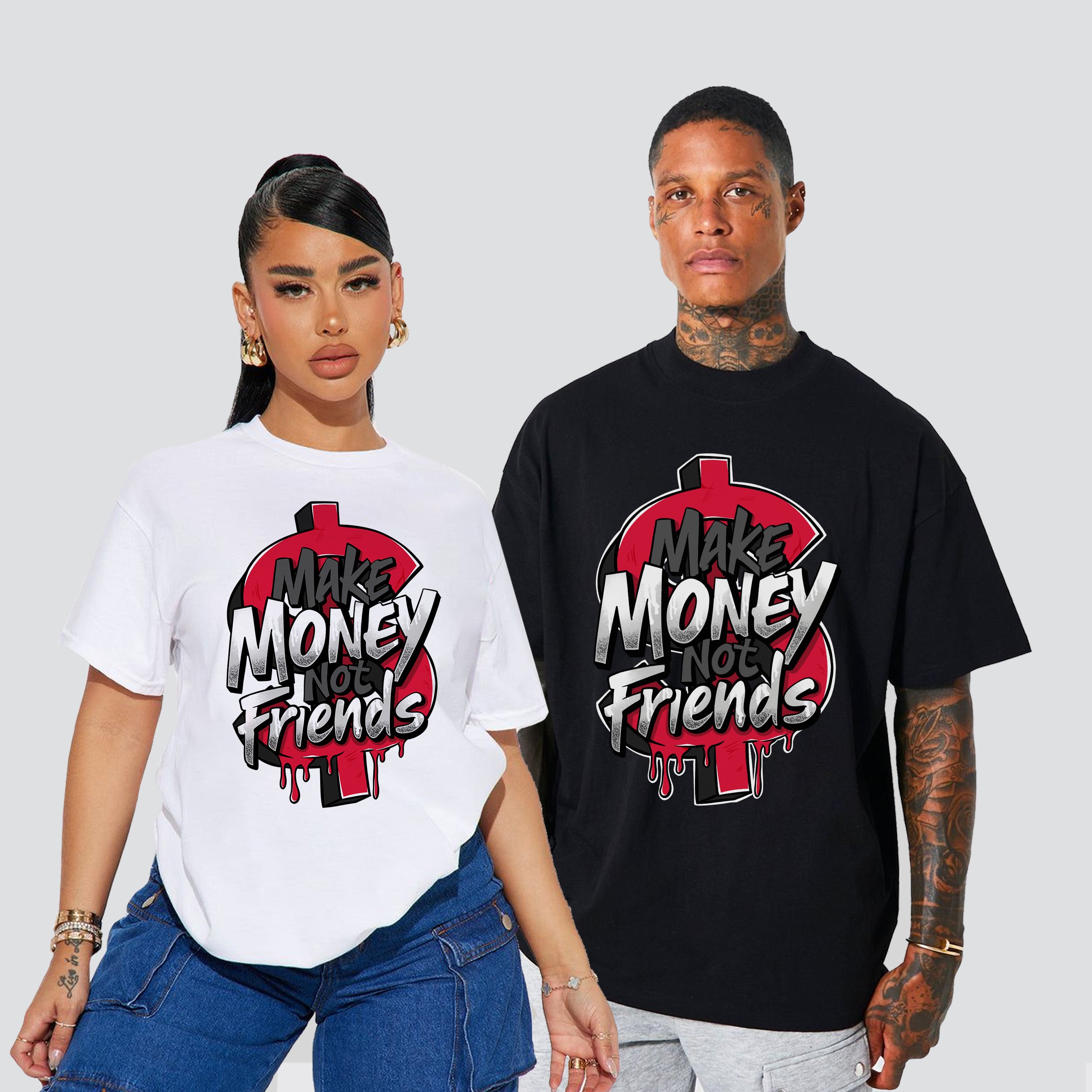 1 Retro Low OG Chicago Make Money Not Friends Premium T-shirt