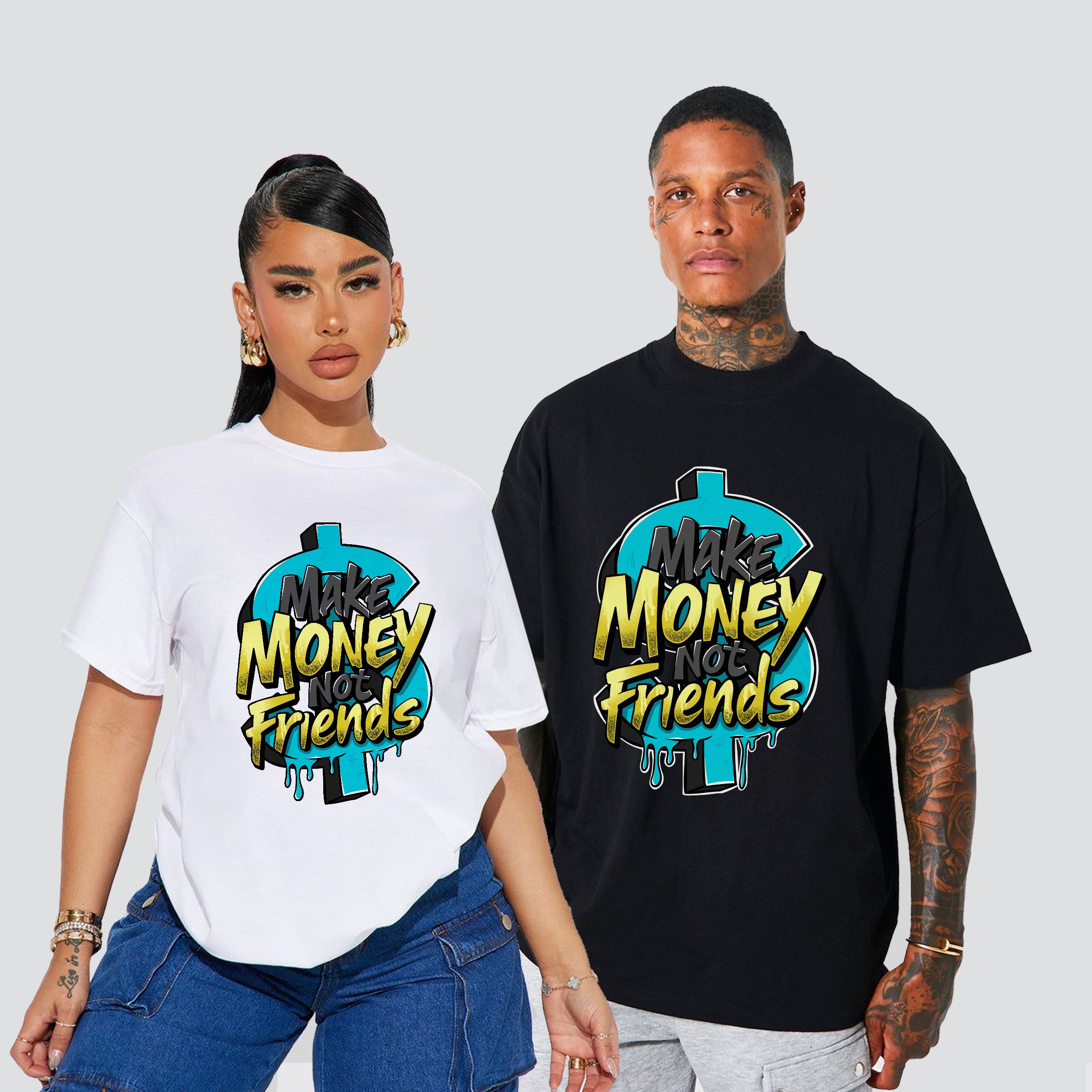 11s Gamma Blue Make Money Not Friends Premium T-shirt