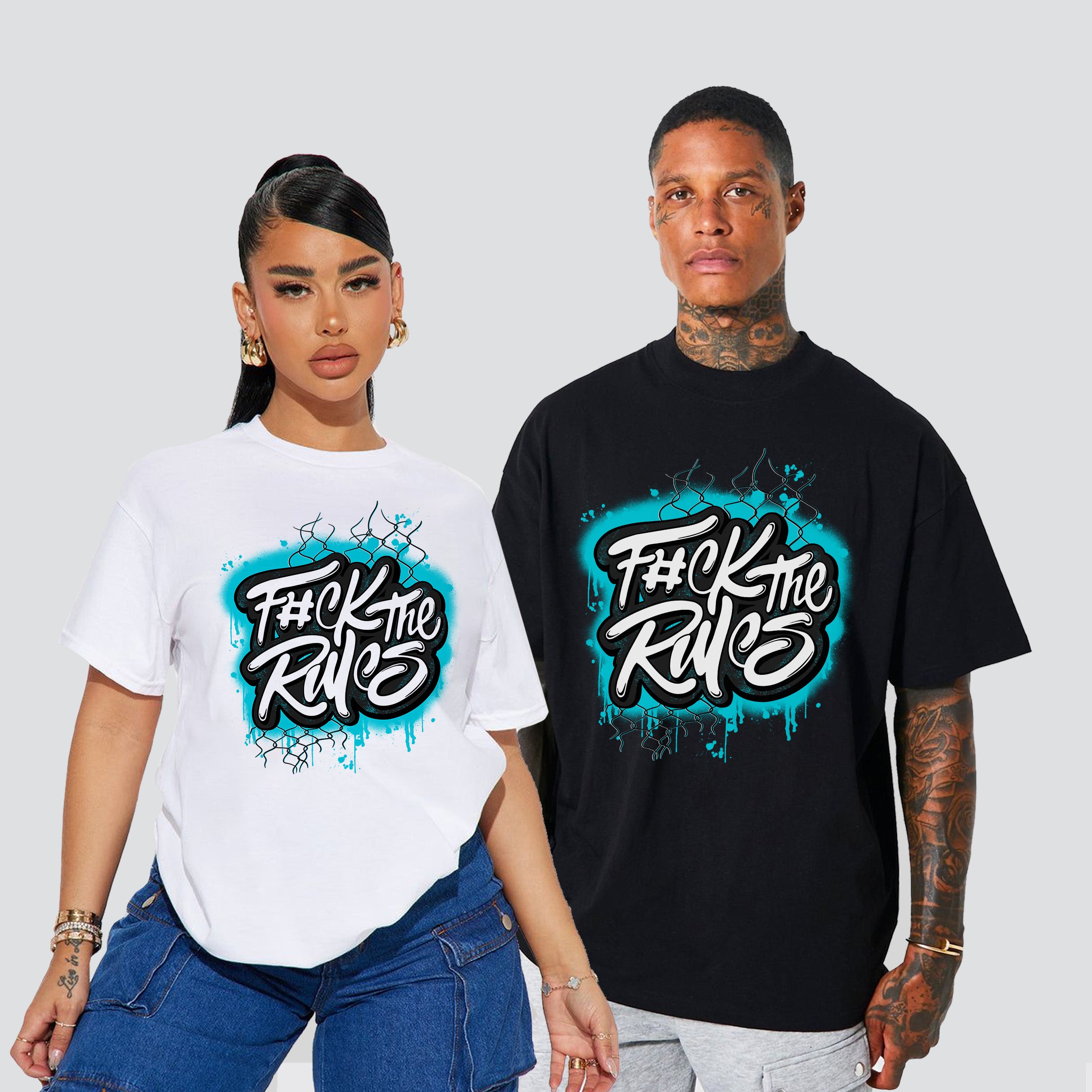 11s Gamma Blue F#ck The Rules Premium T-shirt