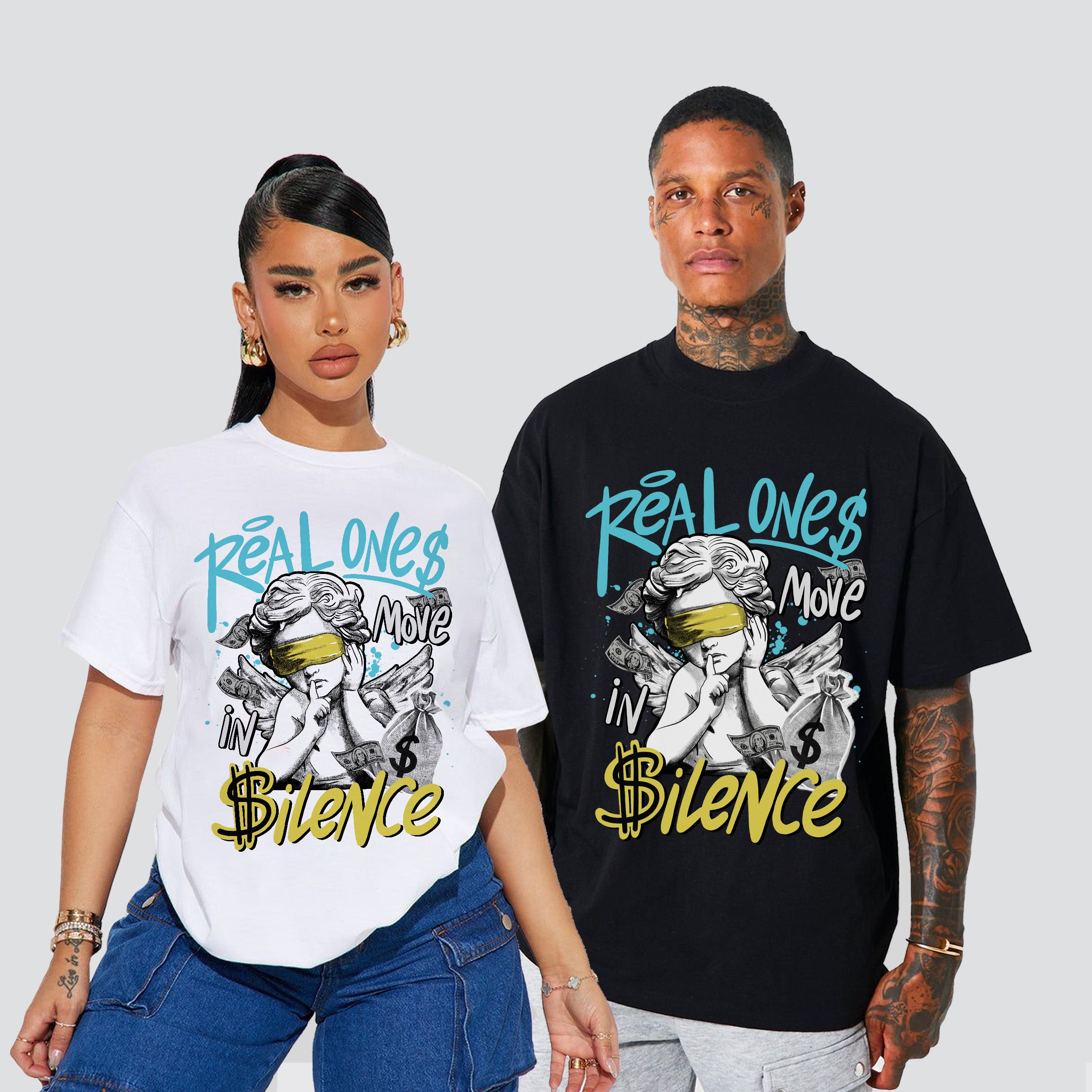 11s Gamma Blue Real One Move In Silence Premium T-shirt