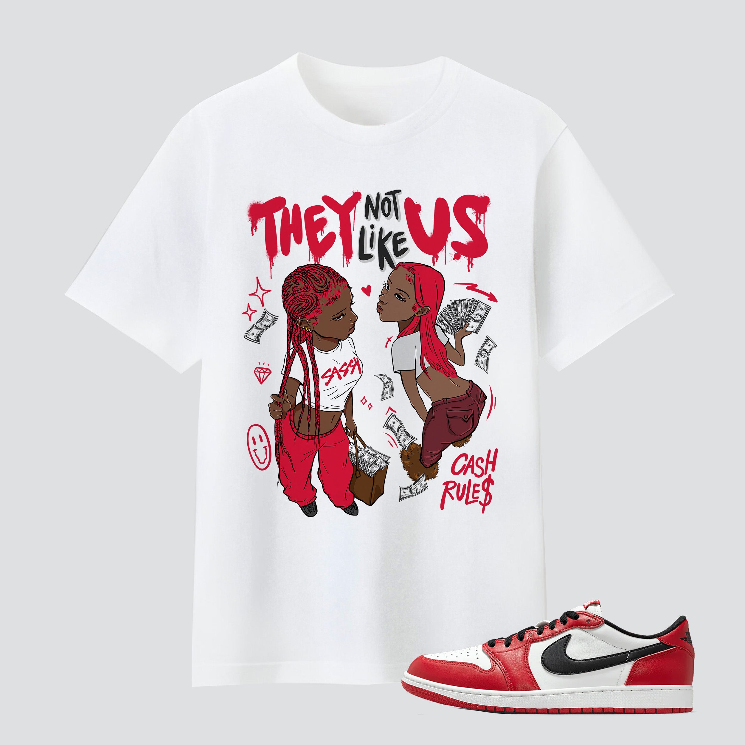 1 Retro Low OG Chicago They Not Like Us Premium T-shirt