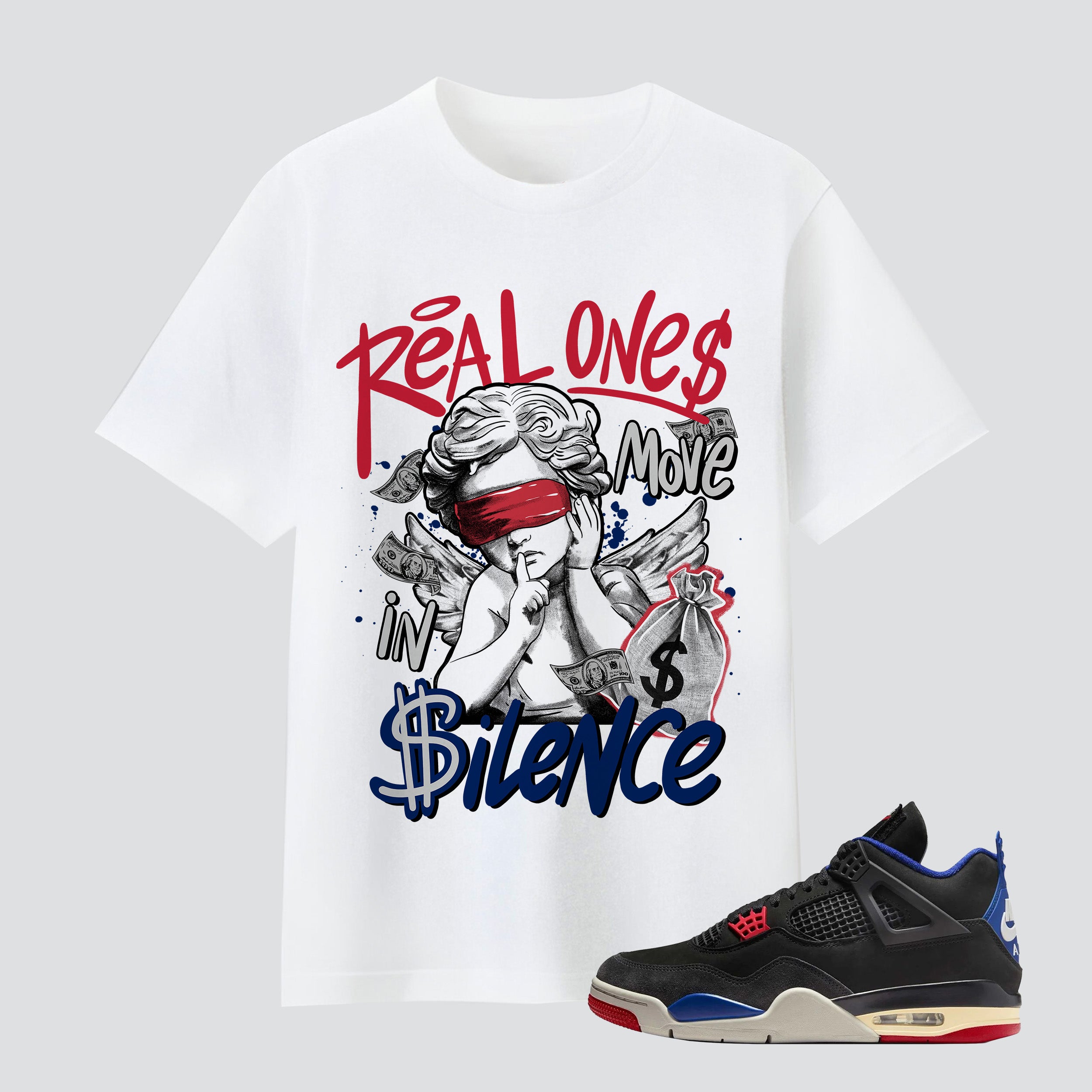 4 Retro Rare Air Real One Move In Silence Premium T-shirt