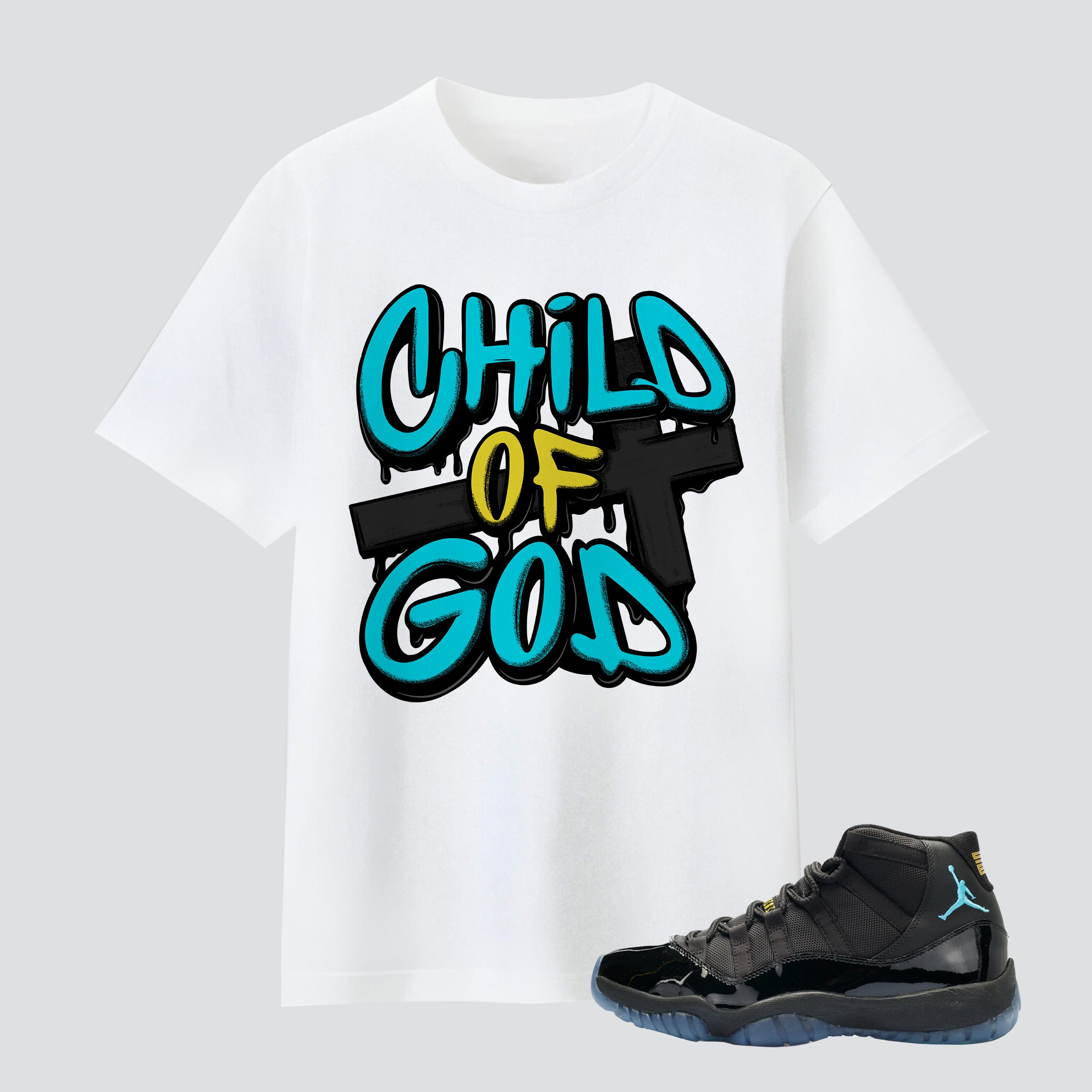 11s Gamma Blue Child Of God Premium T-shirt
