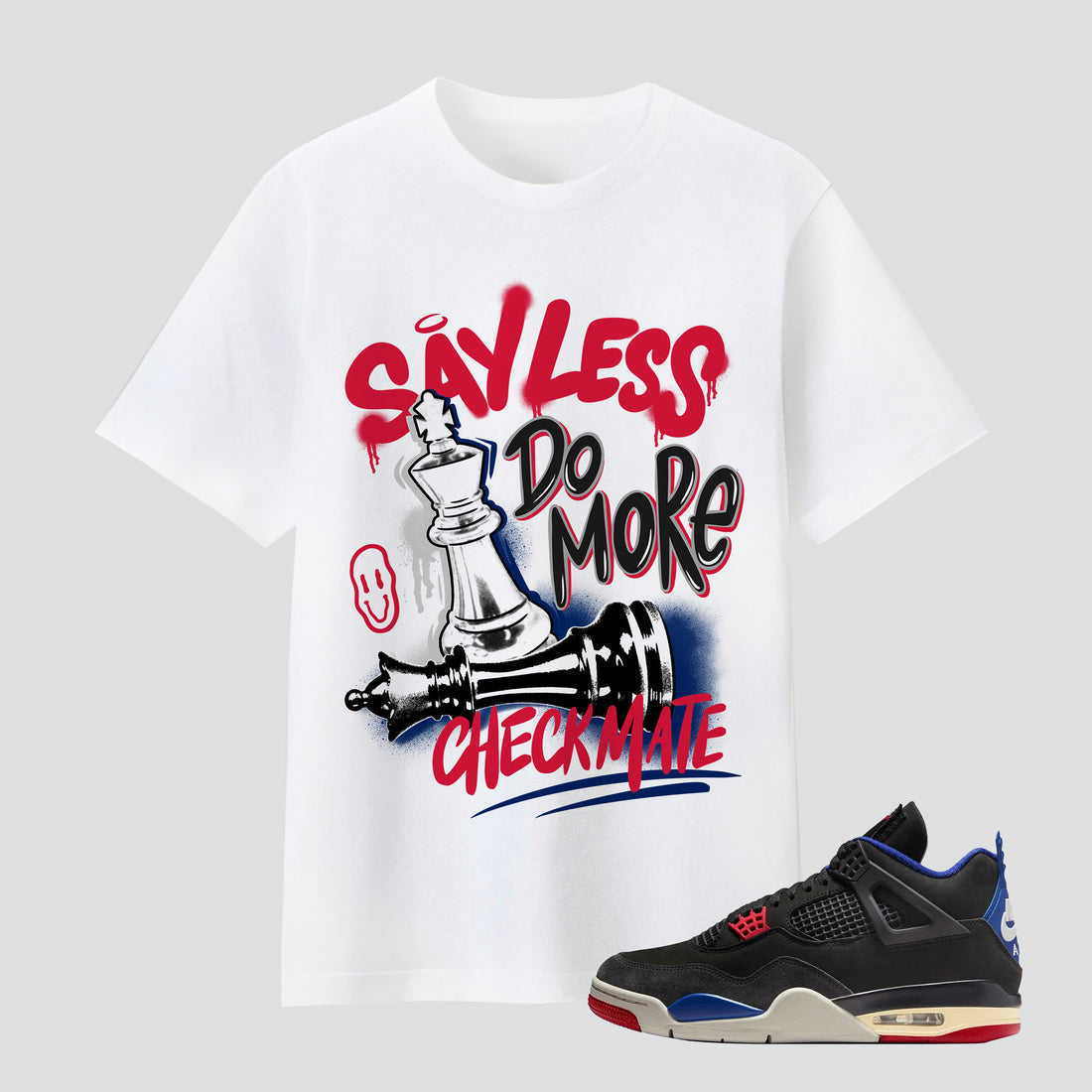 4 Retro Rare Air Say Less Checkmate Premium T-shirt