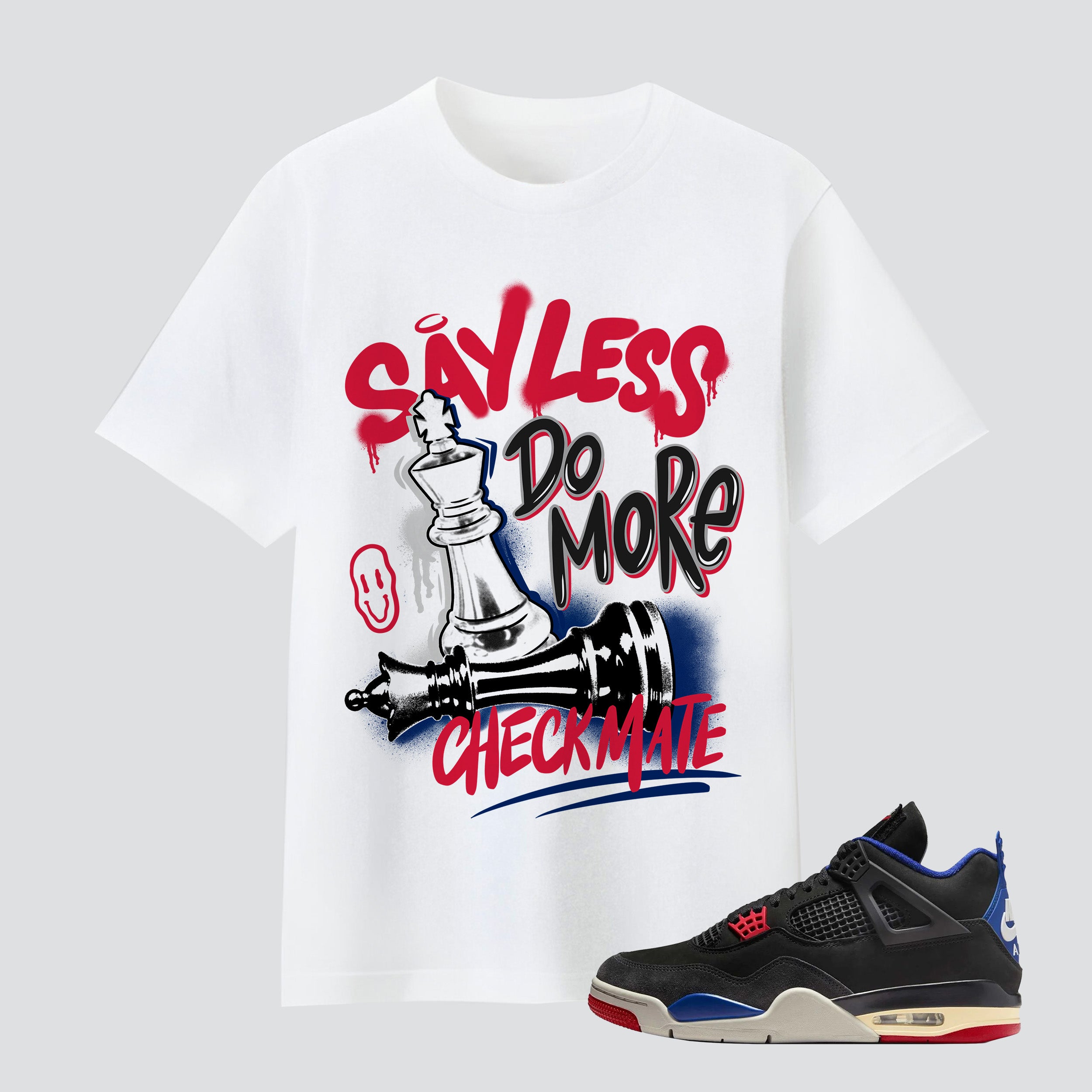 4 Retro Rare Air Say Less Checkmate Premium T-shirt