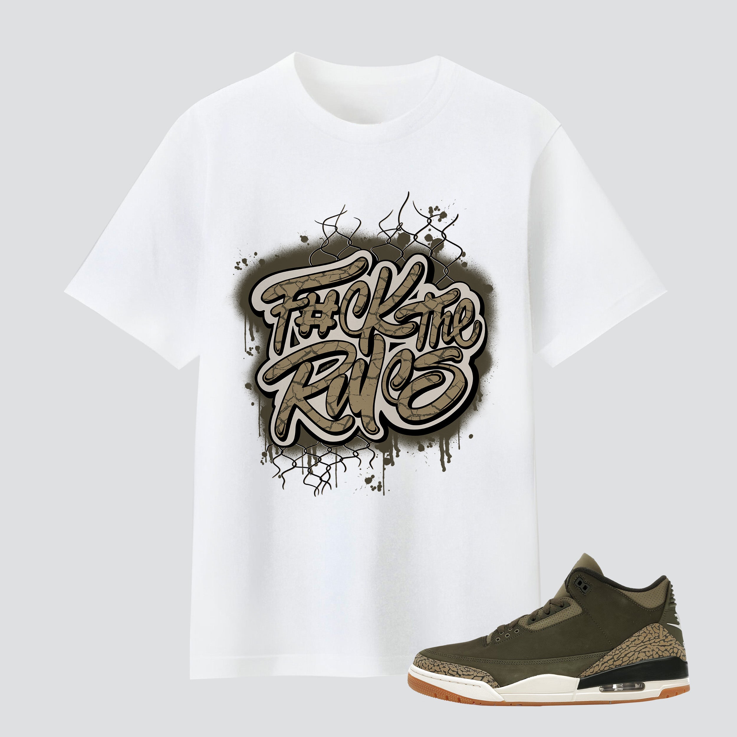 3 Retro Family Affair F#ck The Rules Premium T-shirt