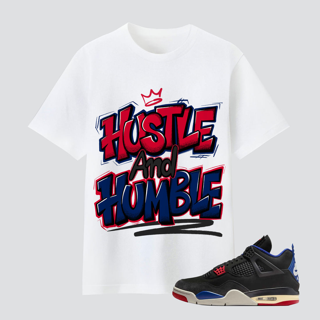 4 Retro Rare Air Hustle And Humble Premium T-shirt