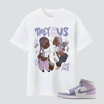 1s White Indigo Haze They Not Like Us Premium T-shirt
